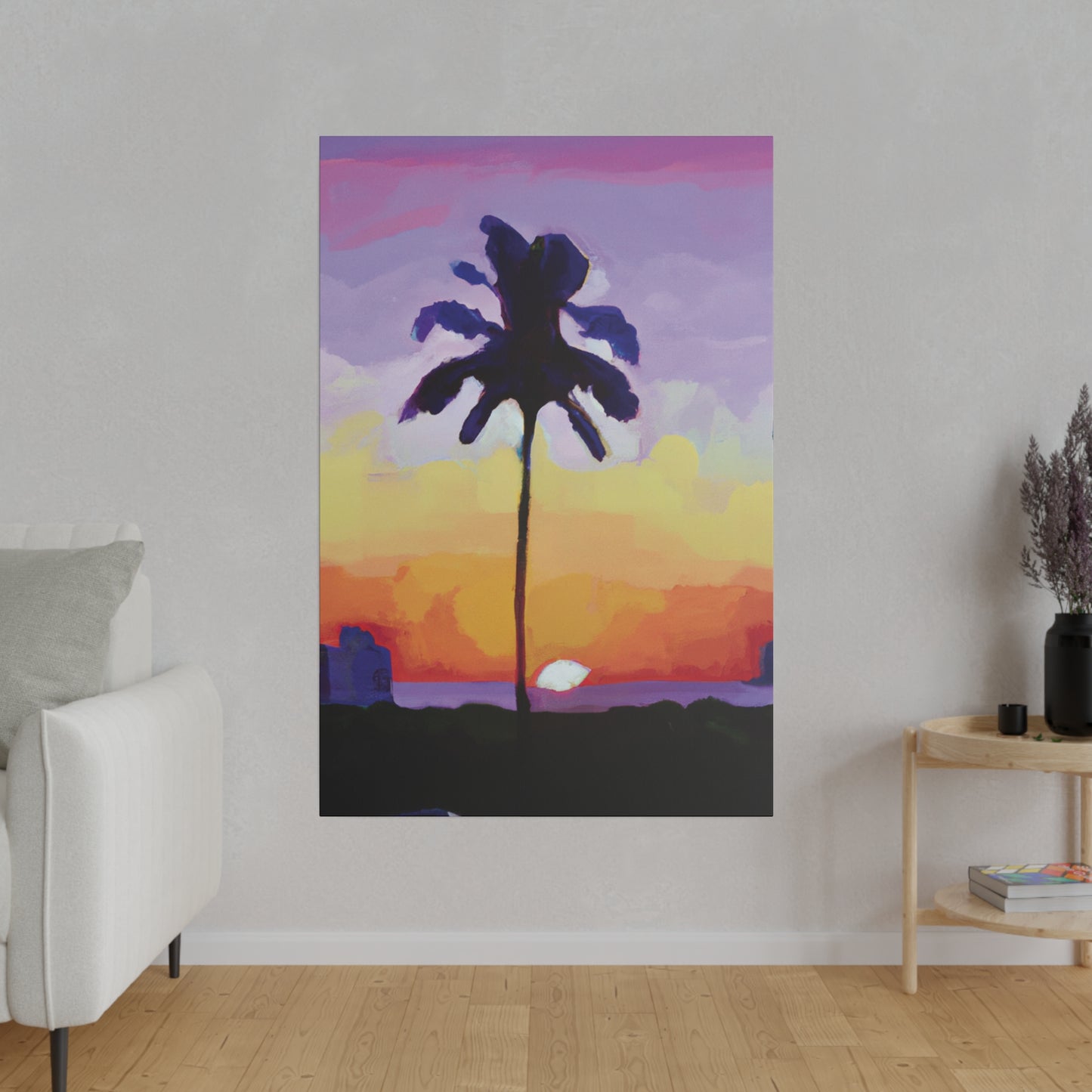 8495G - Miami Beach Sunset Painting Print | Miami | Beach | Sunset | Poster | Home Decor | Wall Art | Canvas
