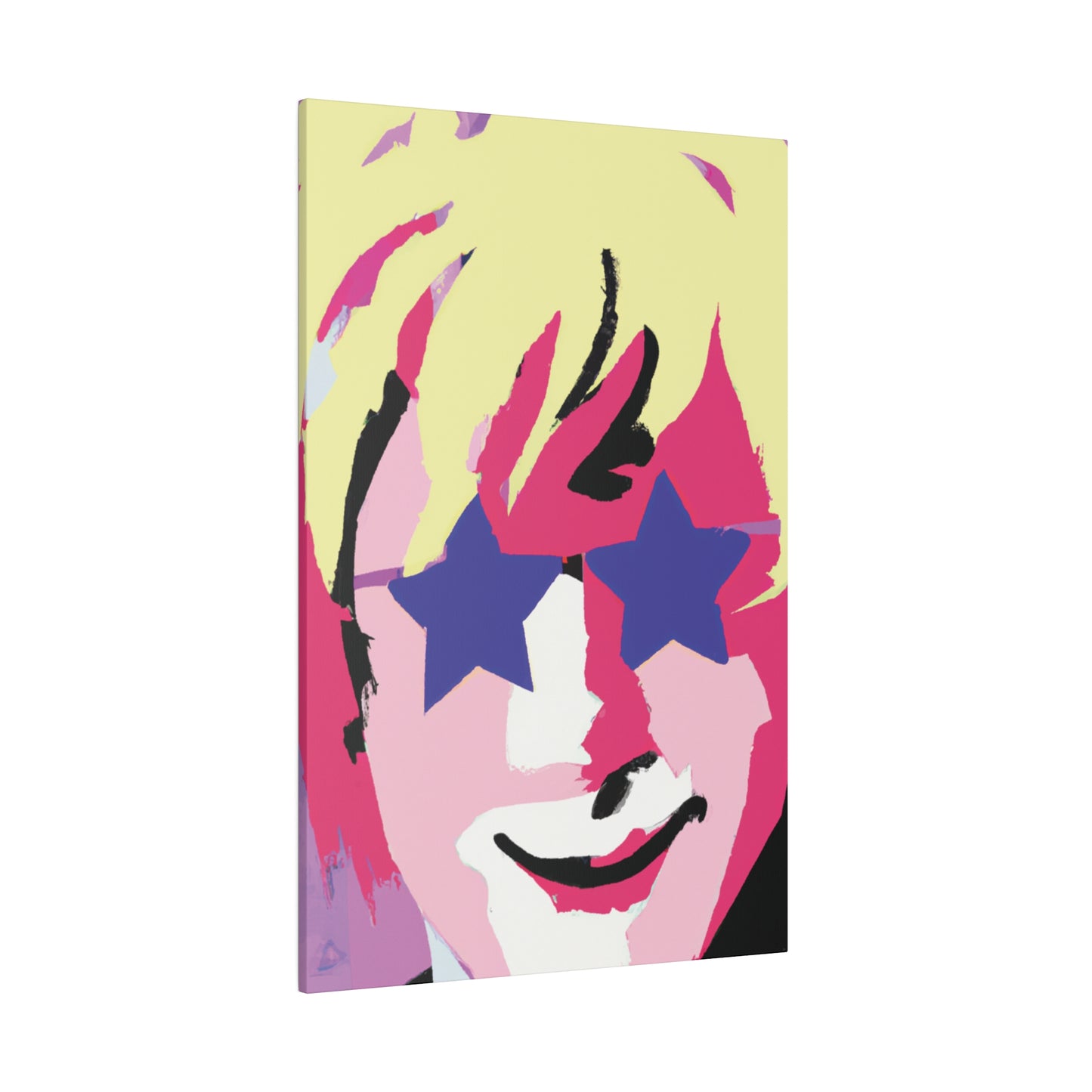 3558K - Rockstar Painting Print | Face | Abstract | Poster | Home Decor | Wall Art | Music Art | Canvas