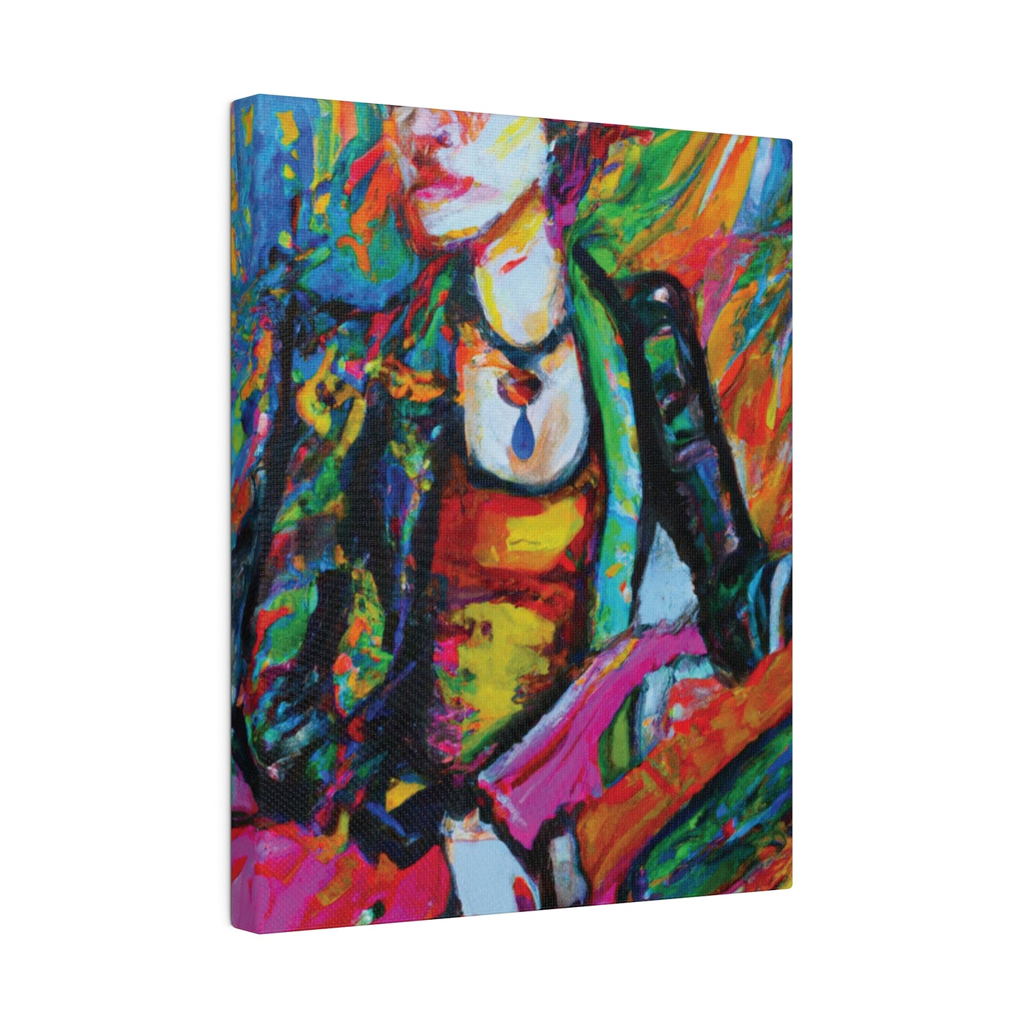 8293B - Rockstar Oil Painting Style Print | Poster | Home Decor | Wall Art | Music Art | Canvas