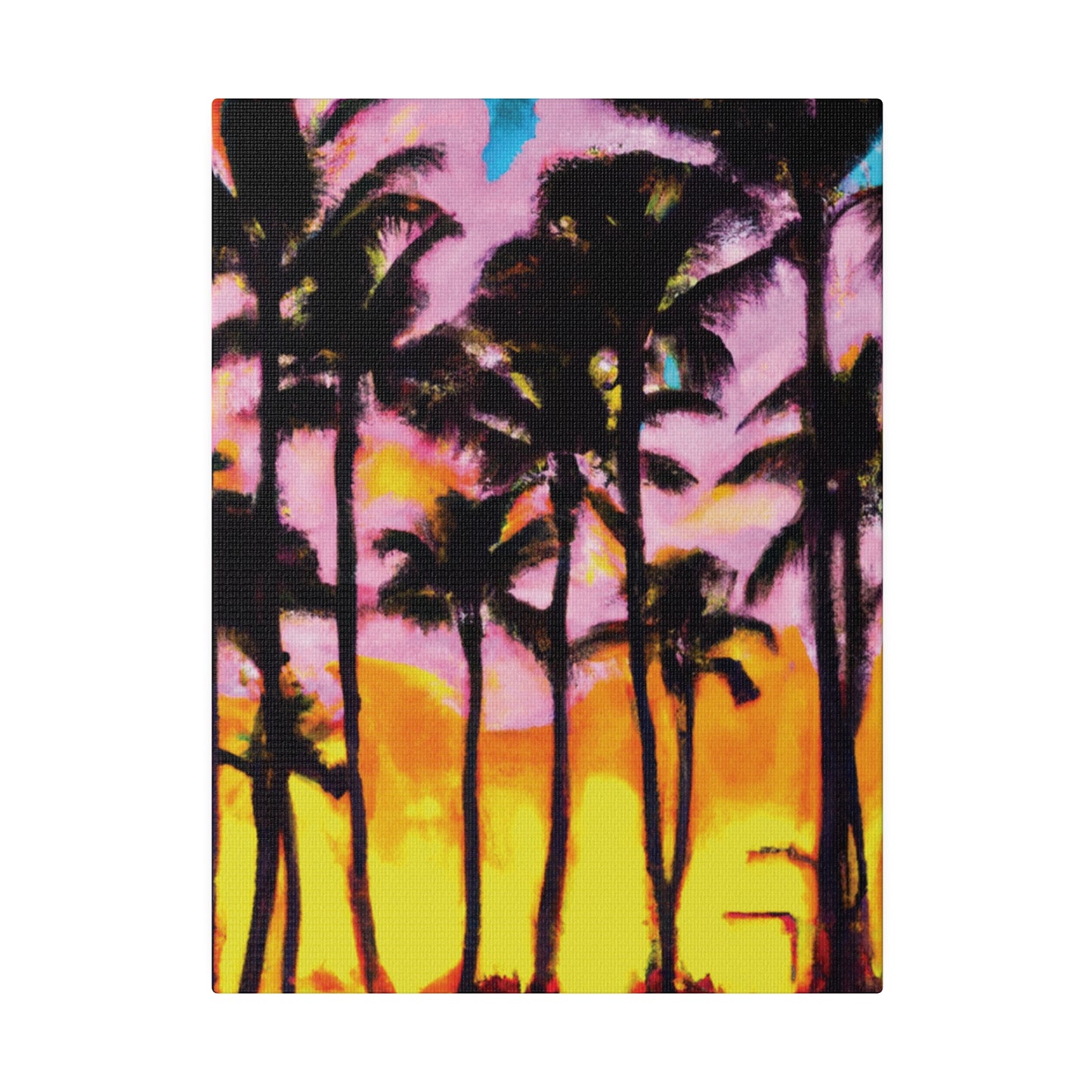 6202Q - Miami Beach Sunset Painting Print | Miami | Beach | Sunset | Poster | Home Decor | Wall Art | Canvas