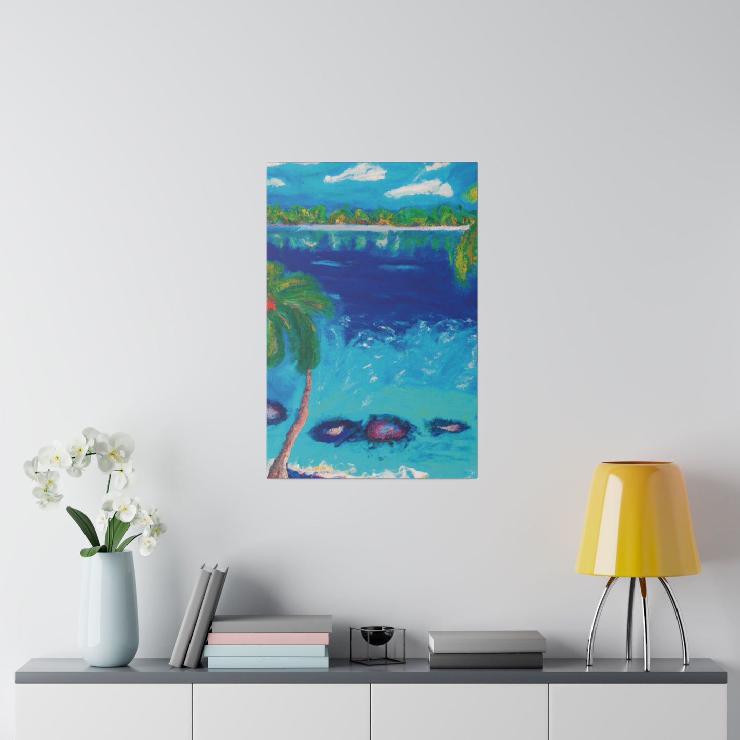 9850E - Bahamas Ocean Painting Print | Bahamas | Ocean | Beach | Poster | Home Decor | Wall Art | Canvas