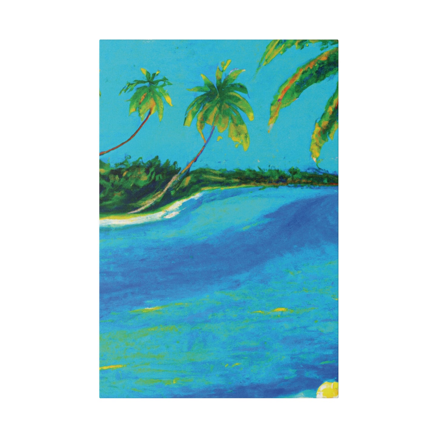 5491K - Bahamas Ocean Painting Print | Bahamas | Ocean | Beach | Poster | Home Decor | Wall Art | Canvas