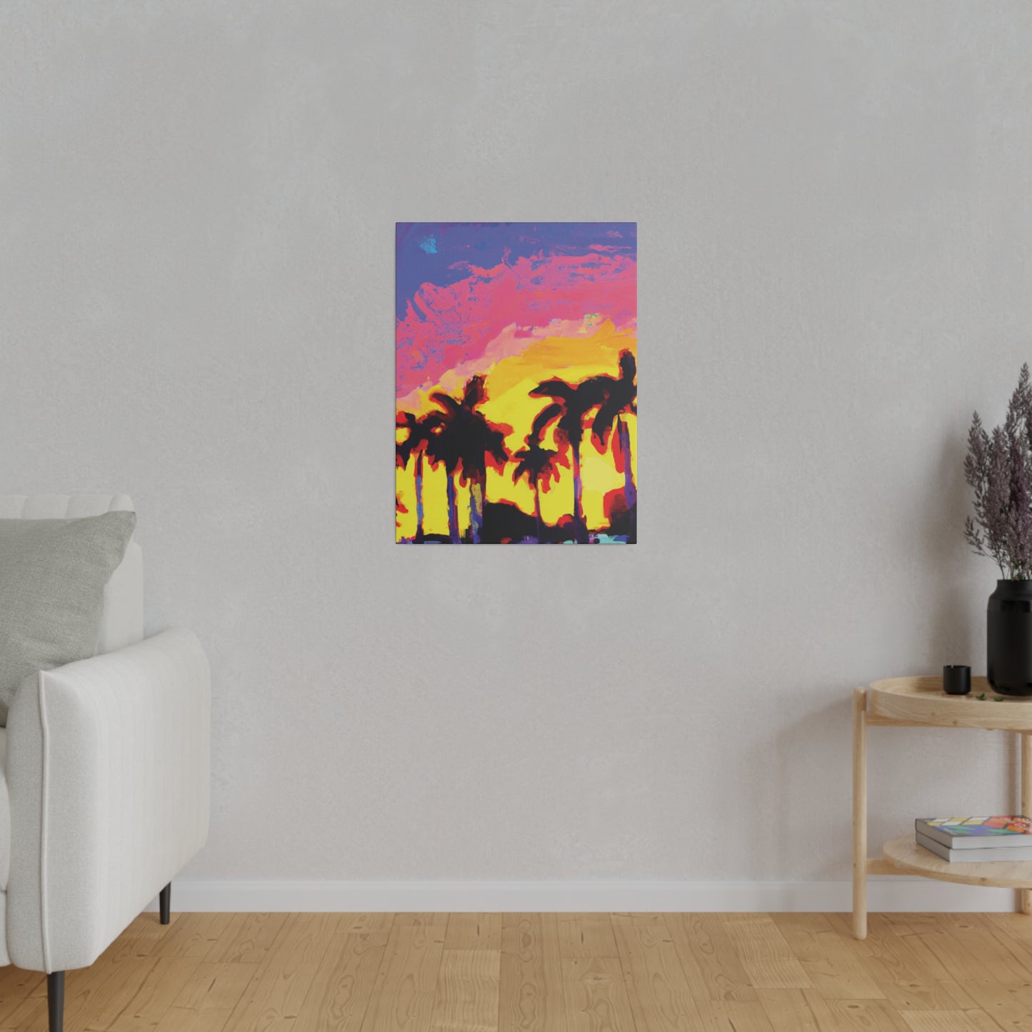9284G - Miami Beach Sunset Painting Print | Miami | Beach | Sunset | Poster | Home Decor | Wall Art | Canvas