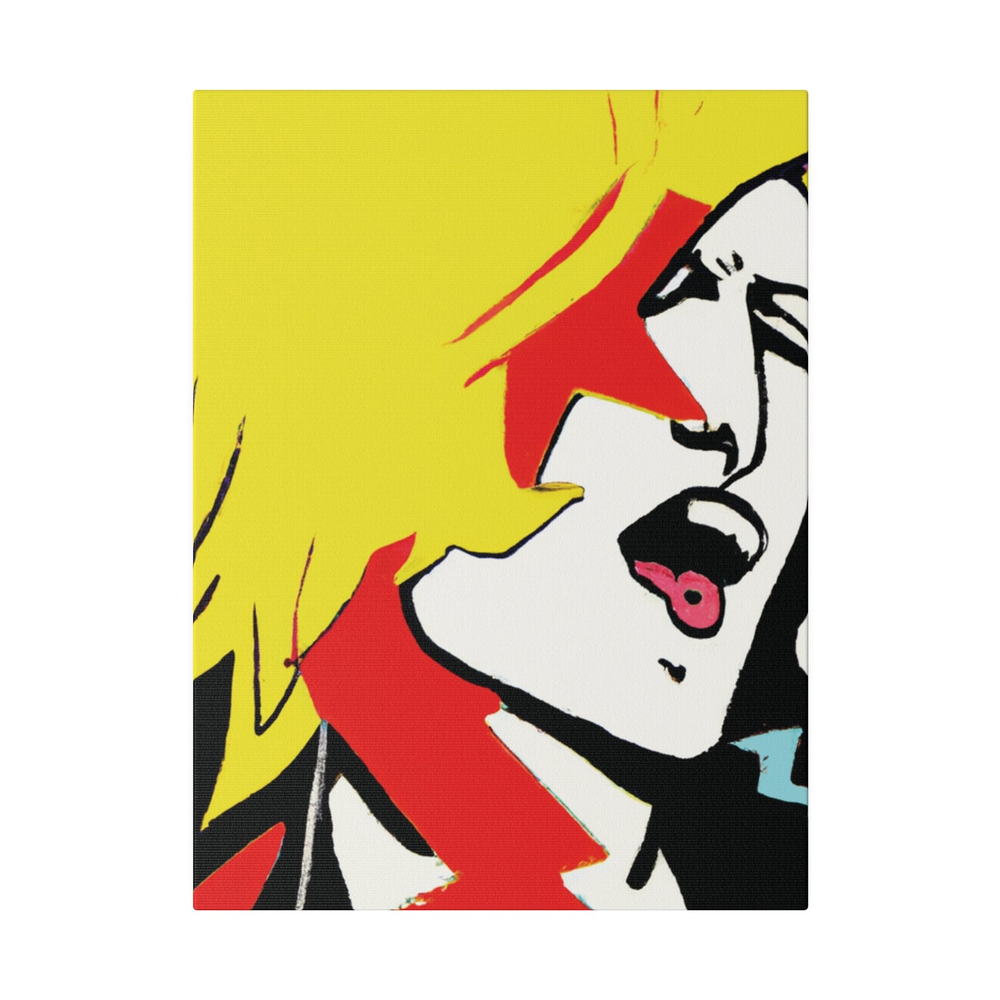 6373A - Rockstar Painting Print | Face | Abstract | Poster | Home Decor | Wall Art | Music Art | Canvas