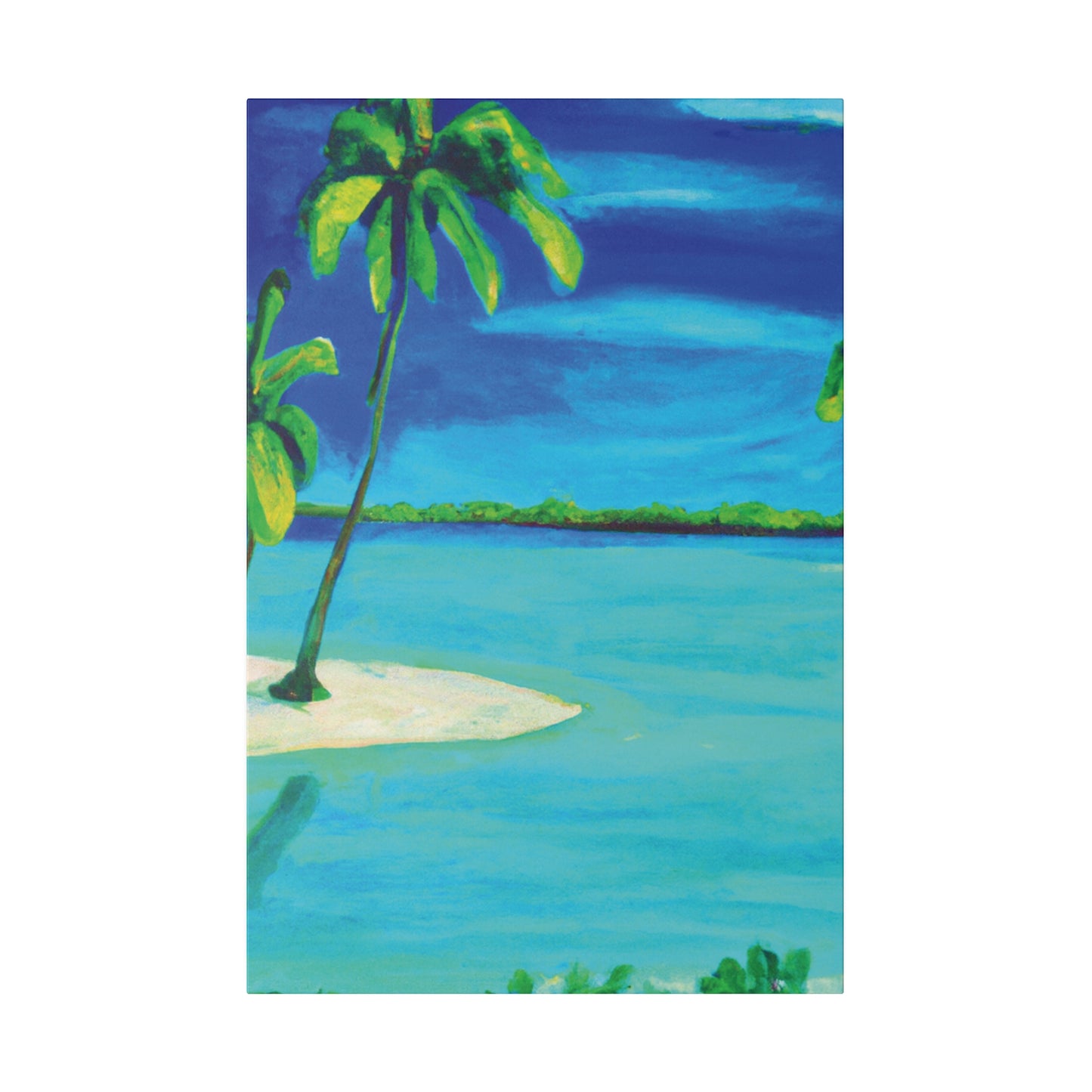 7352P - Bahamas Ocean Painting Print | Bahamas | Ocean | Beach | Poster | Home Decor | Wall Art | Canvas
