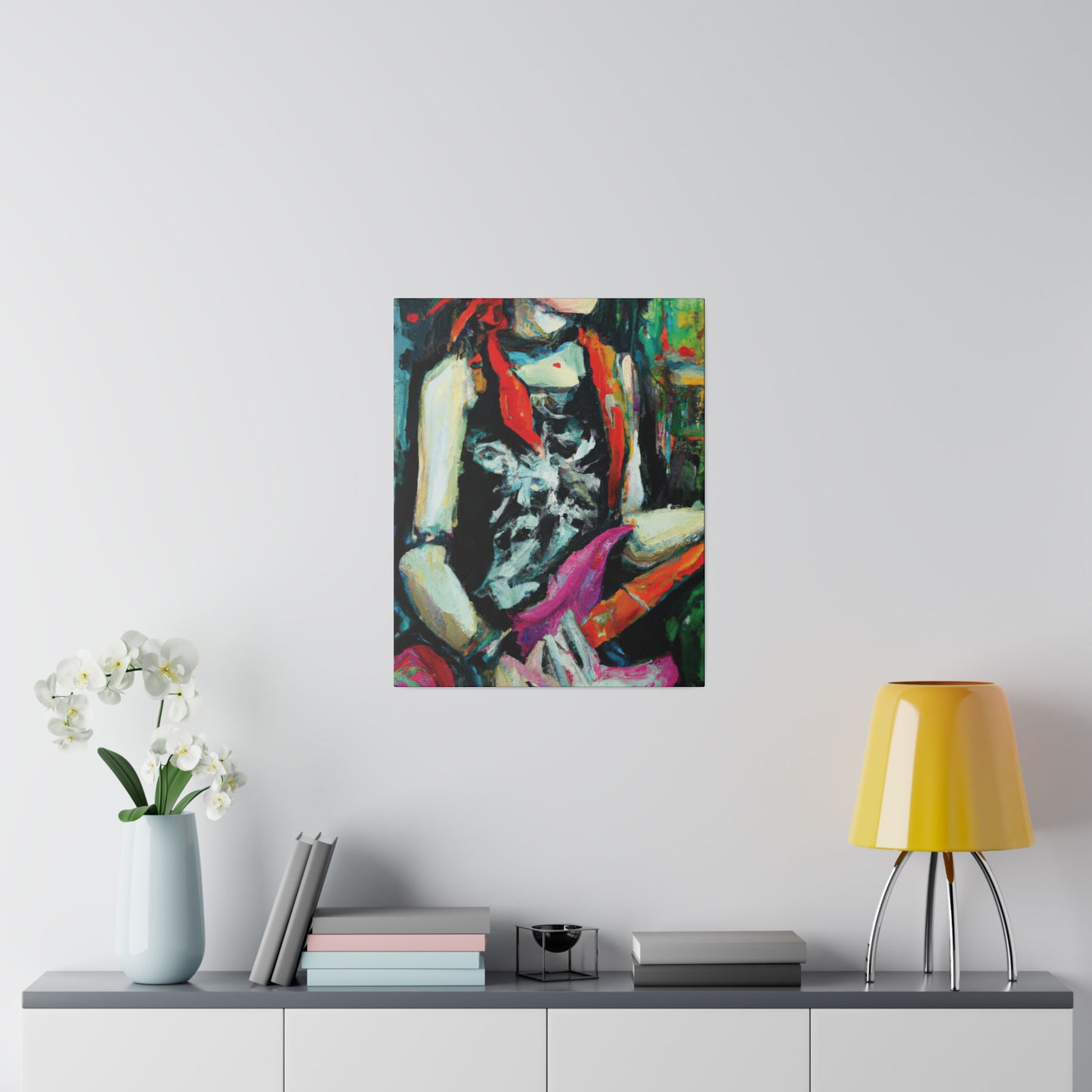 7134X - Rockstar Oil Painting Style Print | Poster | Home Decor | Wall Art | Music Art | Canvas