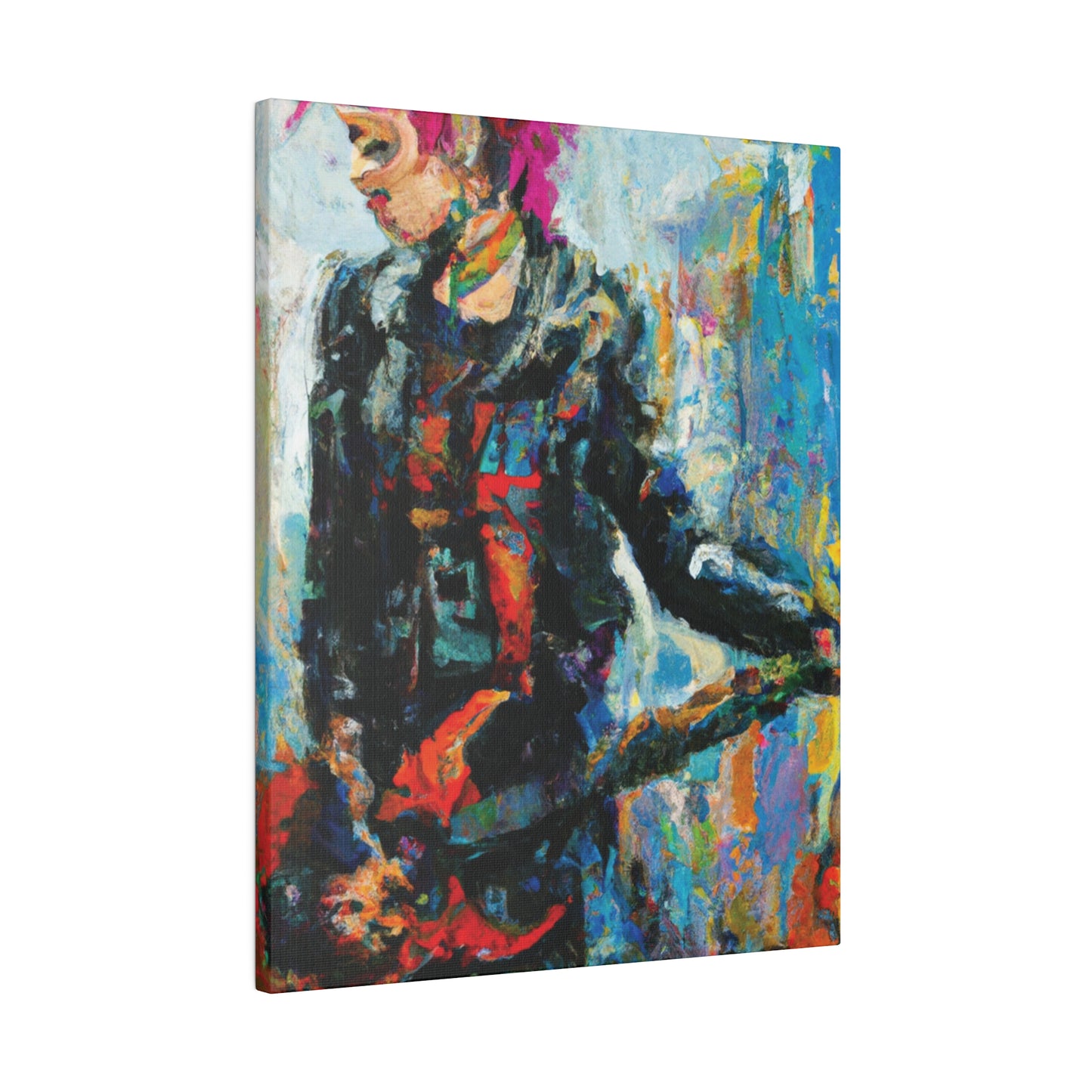 5258U - Rockstar Oil Painting Style Print | Poster | Home Decor | Wall Art | Music Art | Canvas