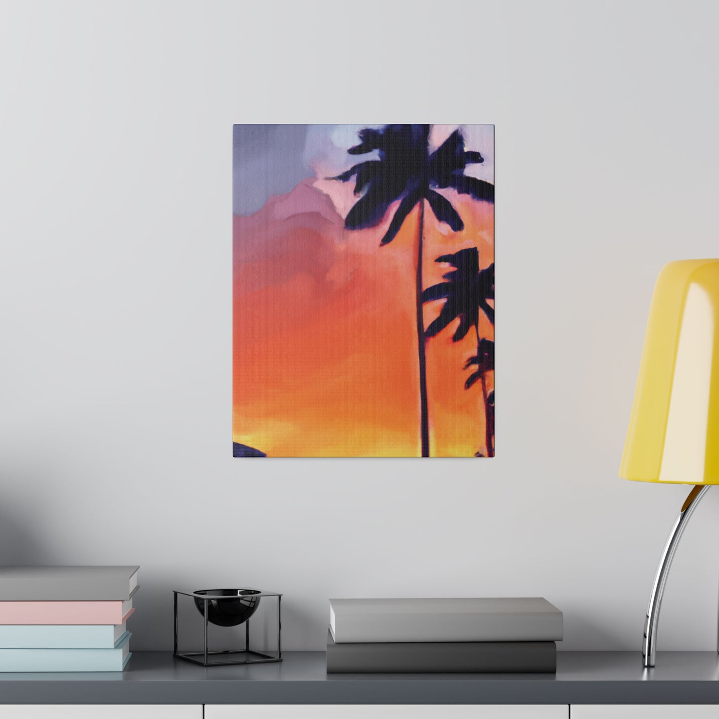 8625A - Miami Beach Sunset Painting Print | Miami | Beach | Sunset | Poster | Home Decor | Wall Art | Canvas