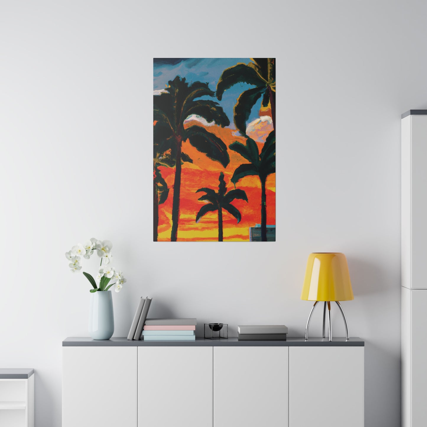 3782G - Miami Beach Sunset Painting Print | Miami | Beach | Sunset | Poster | Home Decor | Wall Art | Canvas