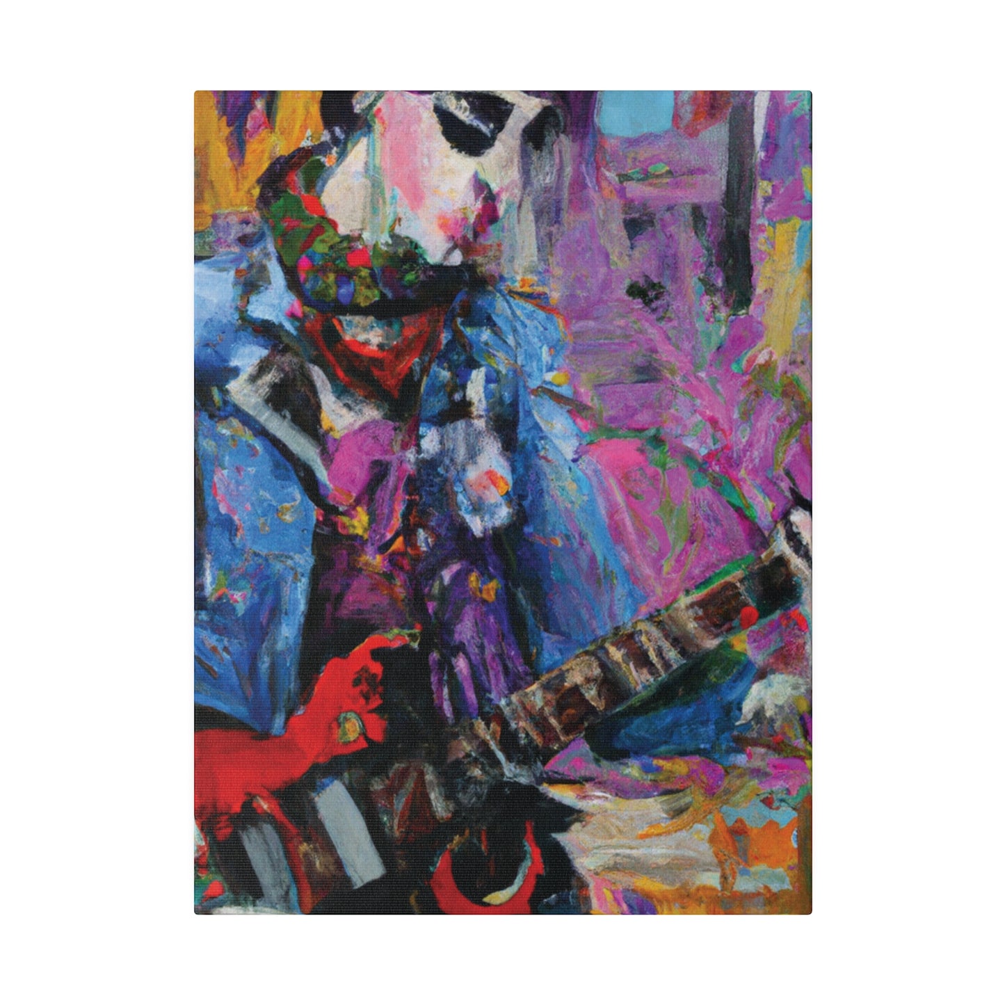 9210O - Rockstar Oil Painting Style Print | Poster | Home Decor | Wall Art | Music Art | Canvas
