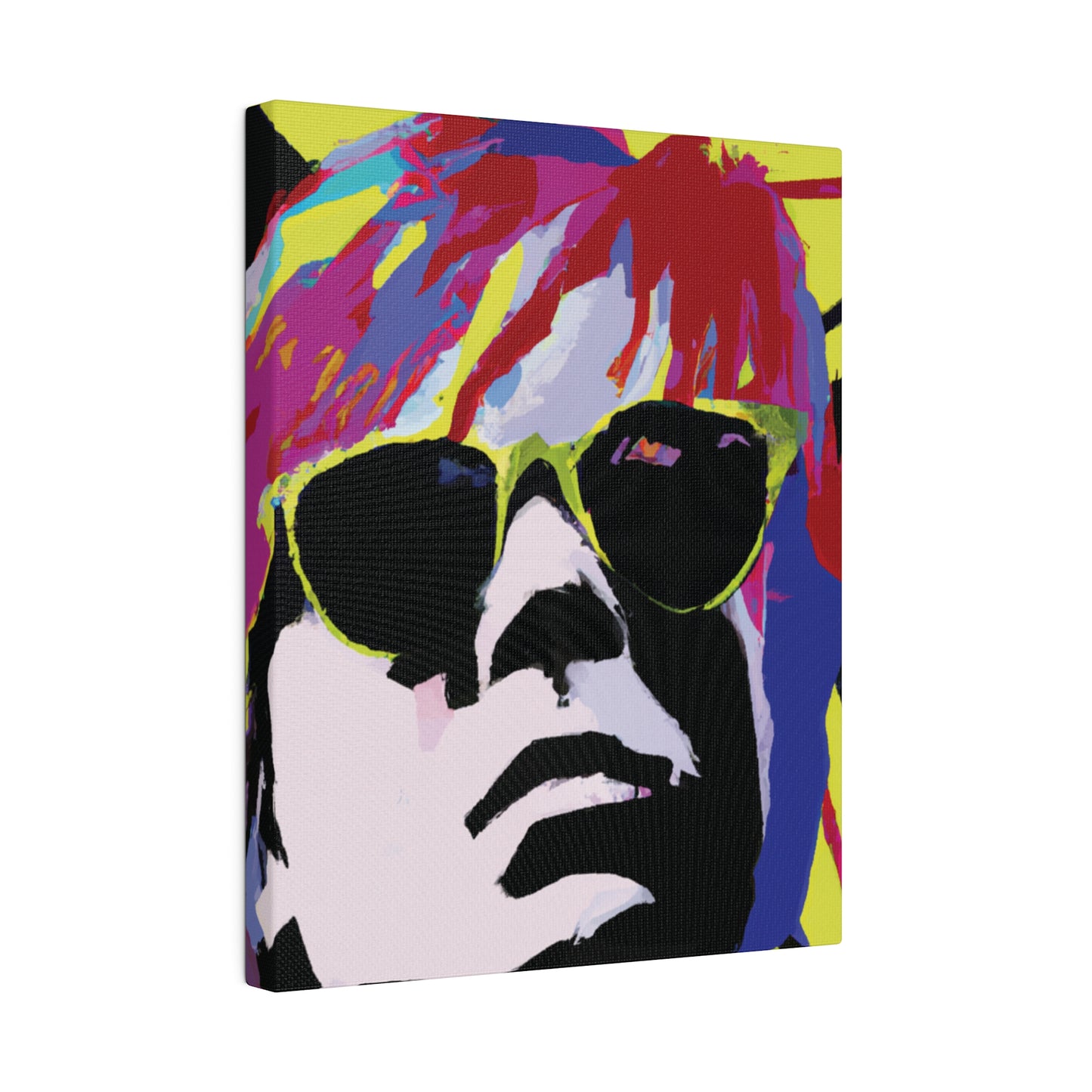 2184J - Rockstar Painting Print | Face | Abstract | Poster | Home Decor | Wall Art | Music Art | Canvas