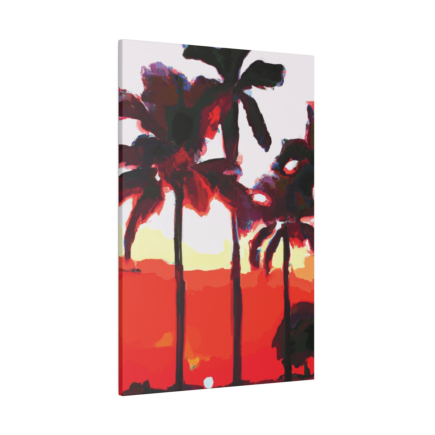 6831K - Miami Beach Sunset Painting Print | Miami | Beach | Sunset | Poster | Home Decor | Wall Art | Canvas