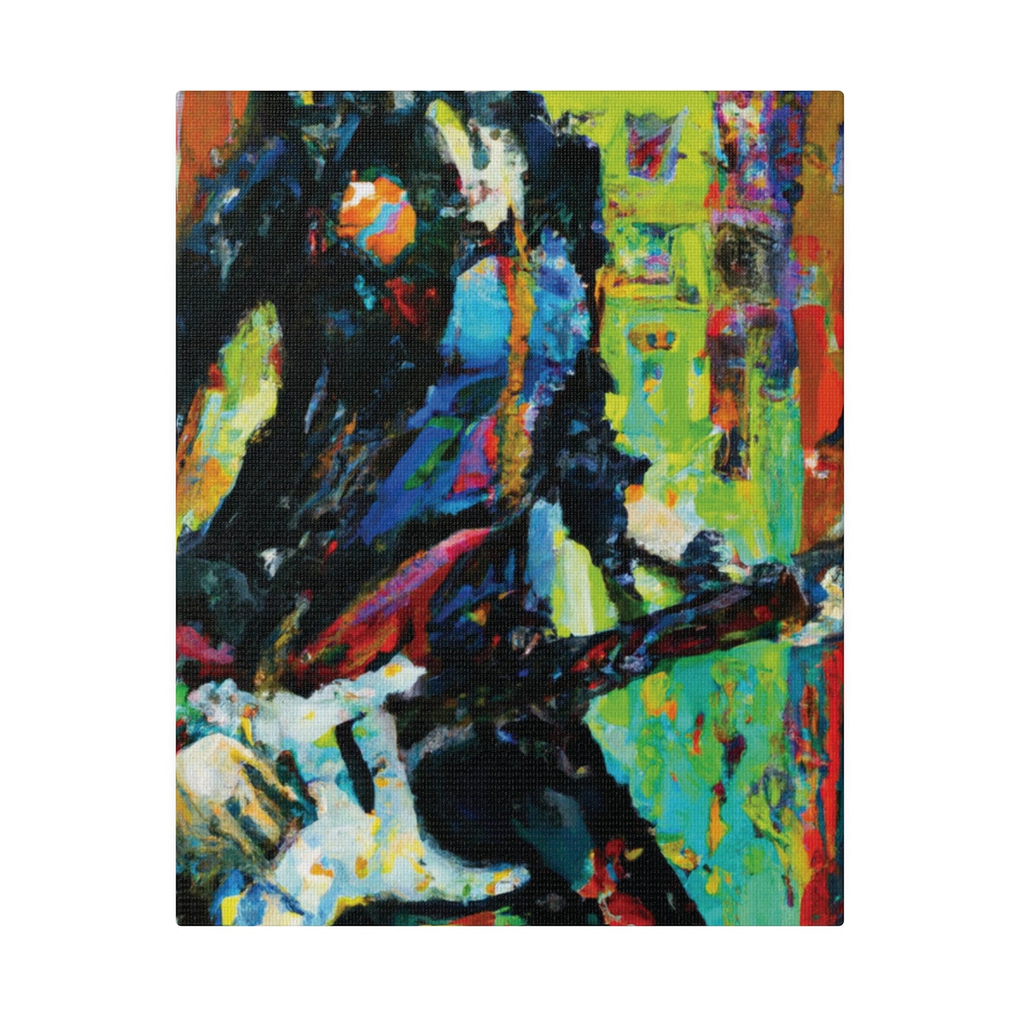 2760G - Rockstar Oil Painting Style Print | Poster | Home Decor | Wall Art | Music Art | Canvas