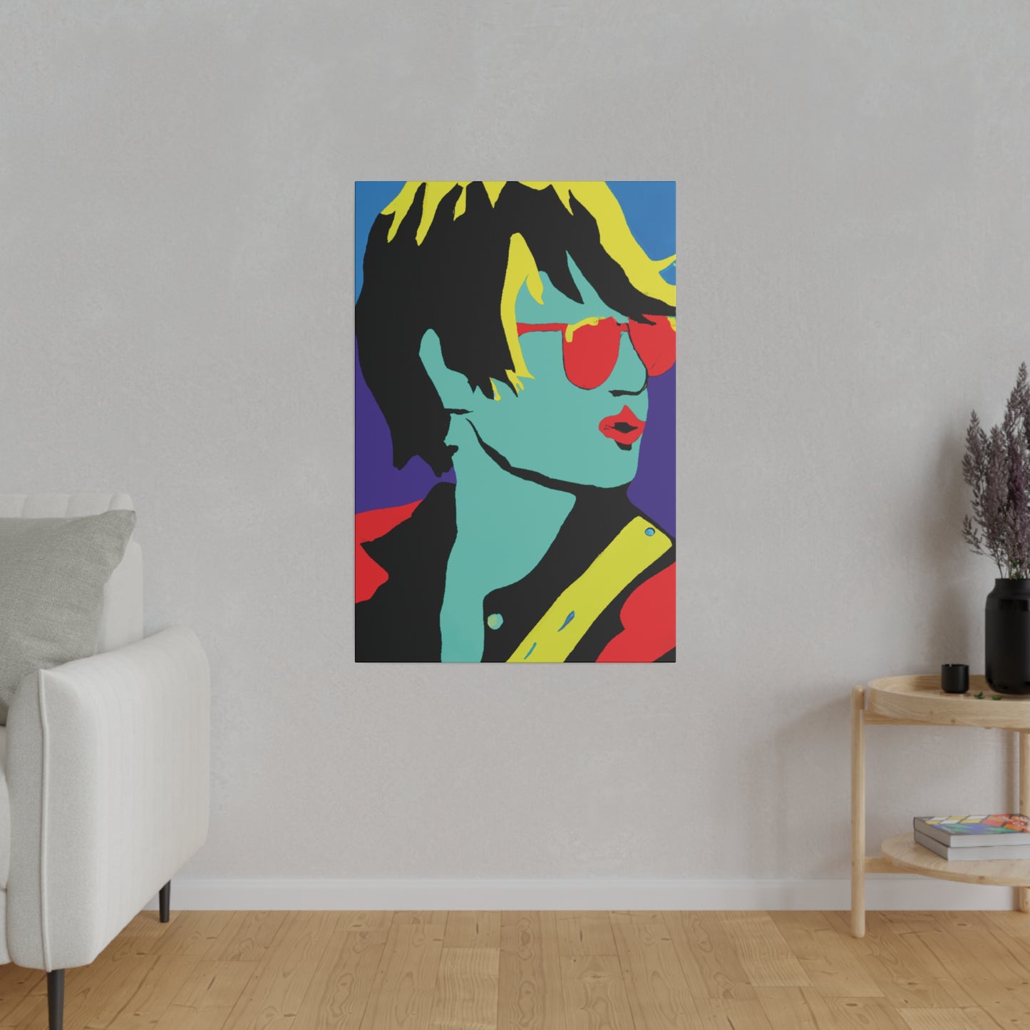 3234H - Rockstar Painting Print | Face | Abstract | Poster | Home Decor | Wall Art | Music Art | Canvas