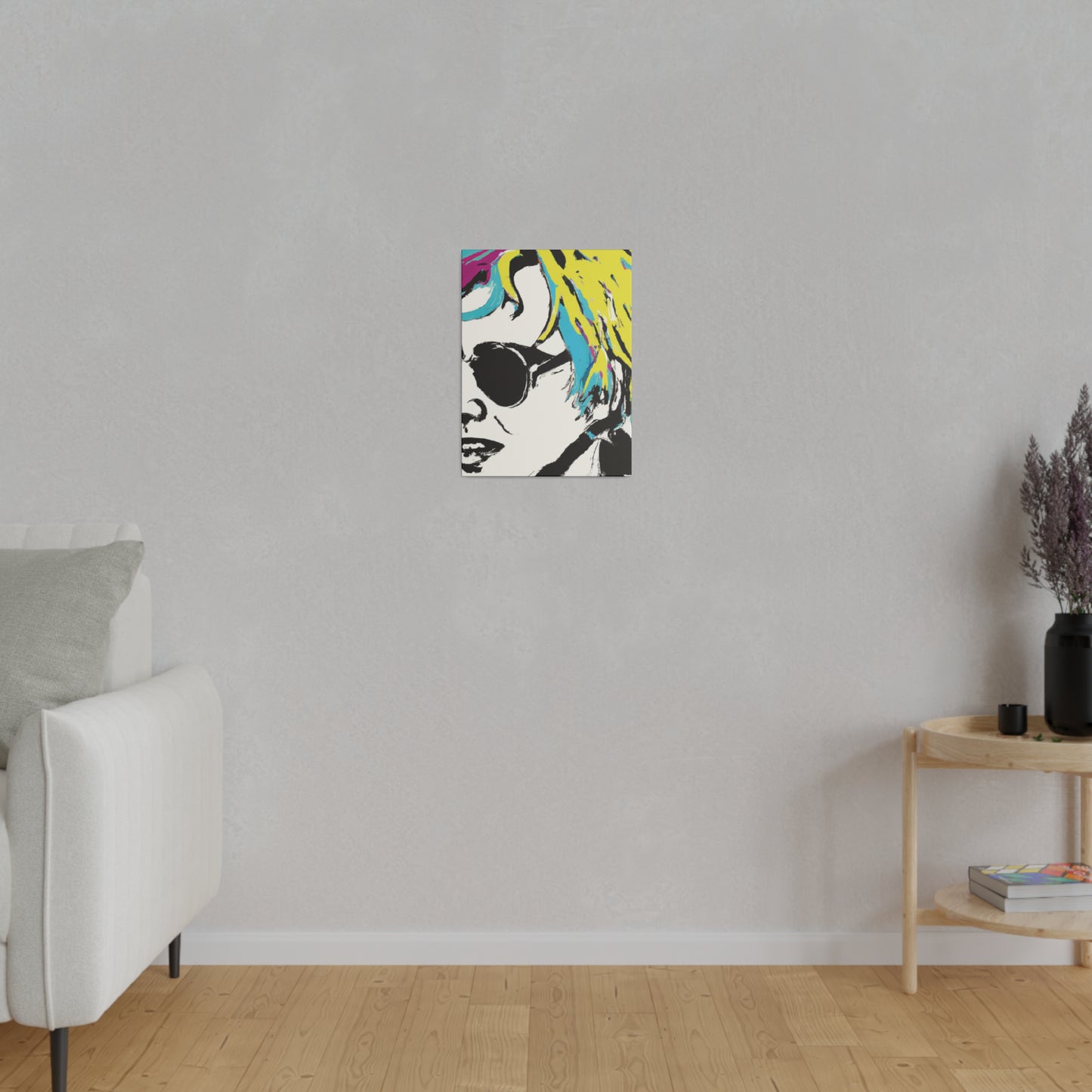 3921R - Rockstar Painting Print | Face | Abstract | Poster | Home Decor | Wall Art | Music Art | Canvas