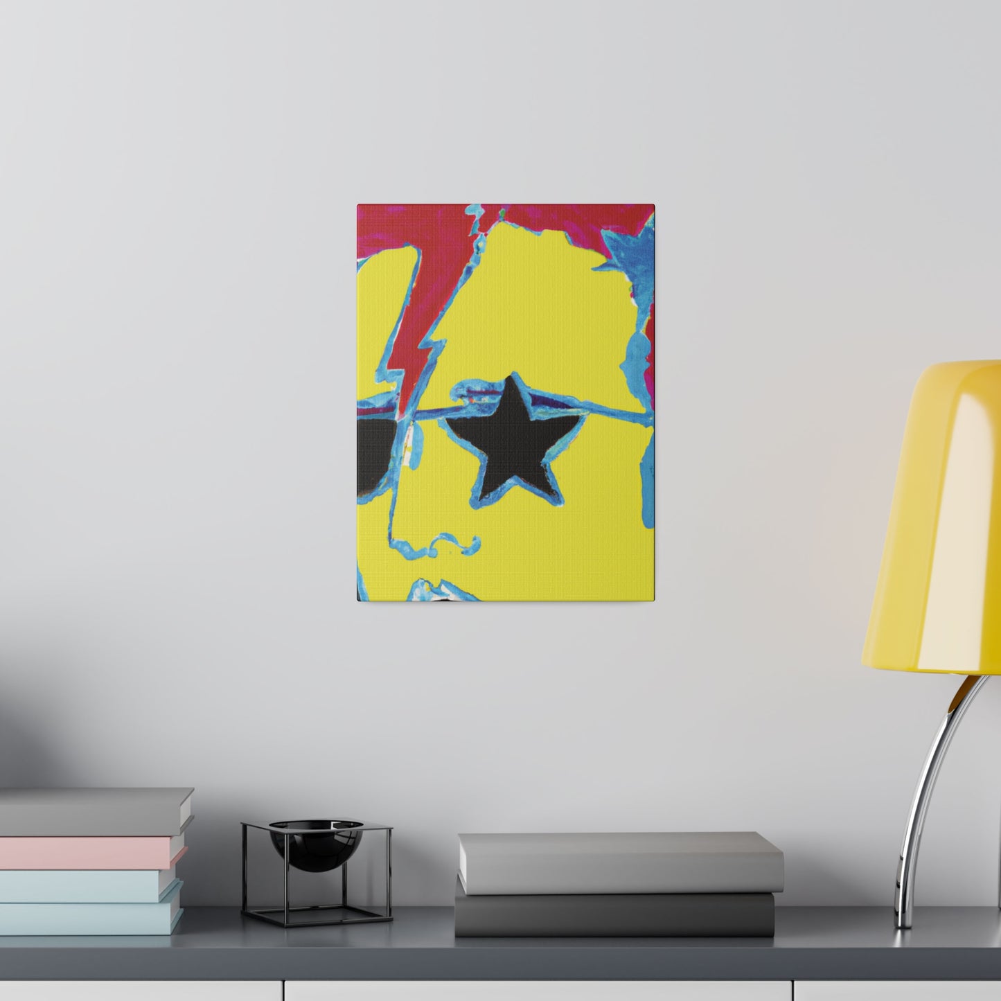 1454X - Rockstar Painting Print | Face | Abstract | Poster | Home Decor | Wall Art | Music Art | Canvas