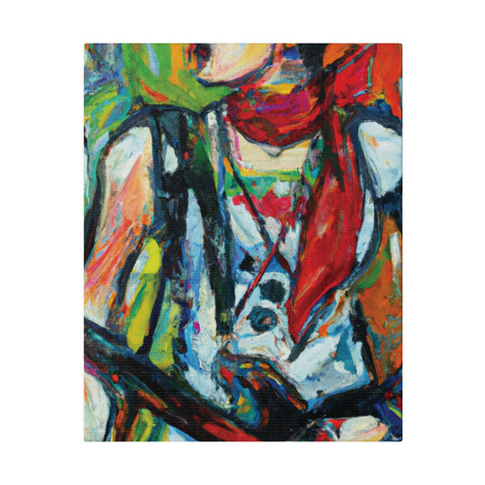 3713A - Rockstar Oil Painting Style Print | Poster | Home Decor | Wall Art | Music Art | Canvas