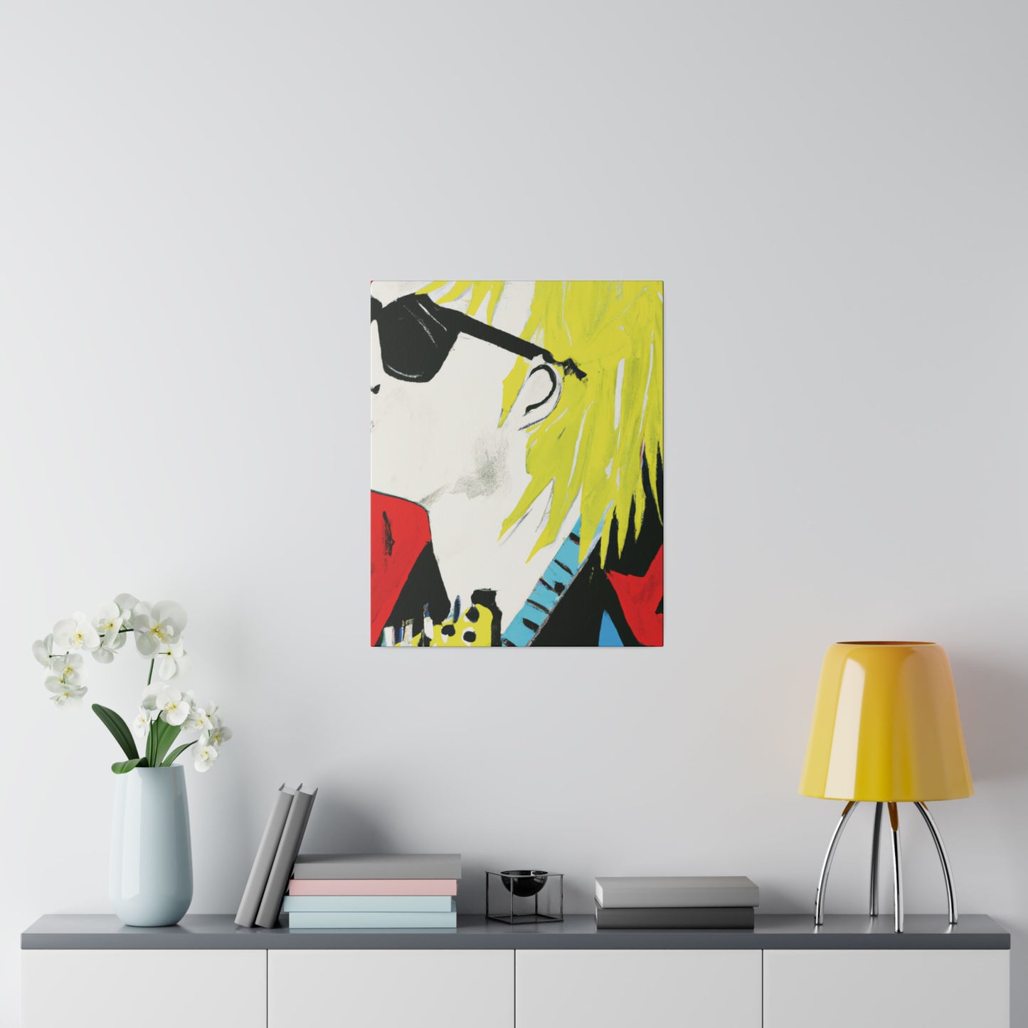 6755U - Rockstar Painting Print | Face | Abstract | Poster | Home Decor | Wall Art | Music Art | Canvas