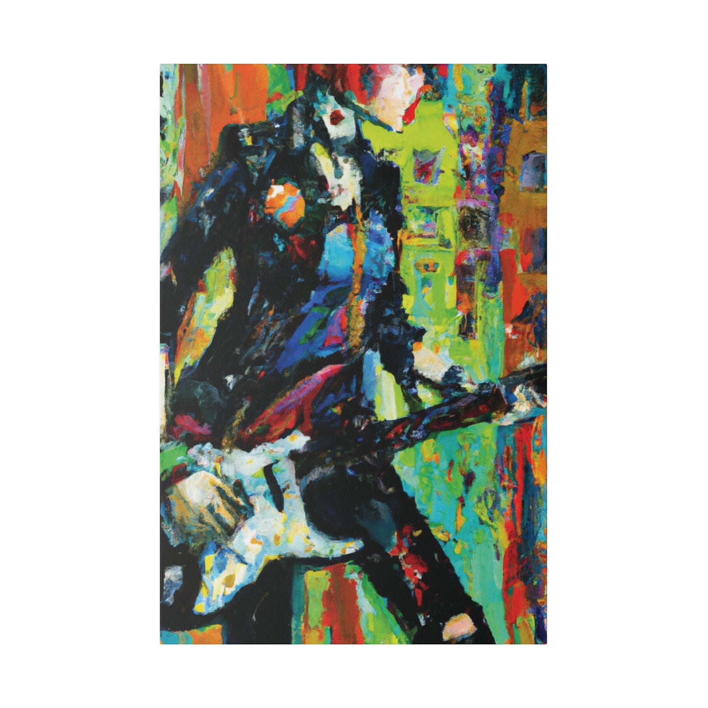 2760G - Rockstar Oil Painting Style Print | Poster | Home Decor | Wall Art | Music Art | Canvas