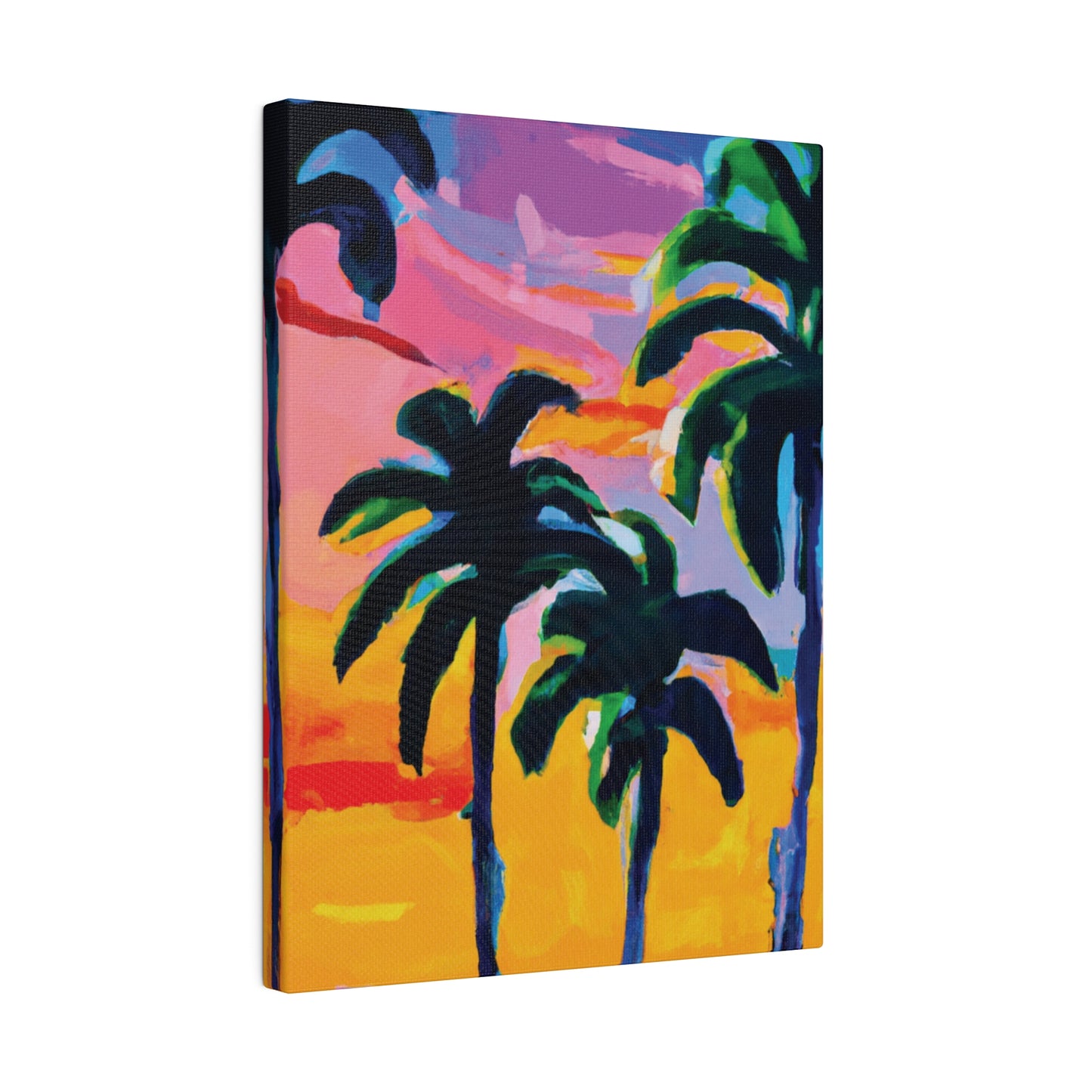 7409P - Miami Beach Sunset Painting Print | Miami | Beach | Sunset | Poster | Home Decor | Wall Art | Canvas