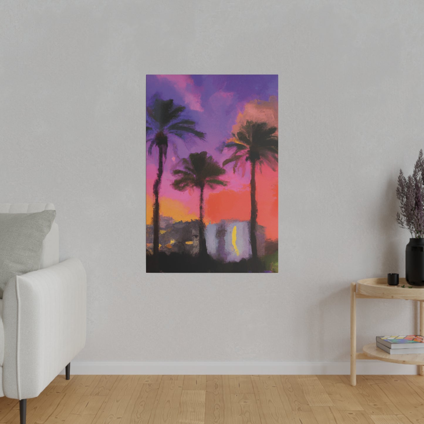 722V - Miami Beach Sunset Painting Print | Miami | Beach | Sunset | Poster | Home Decor | Wall Art | Canvas