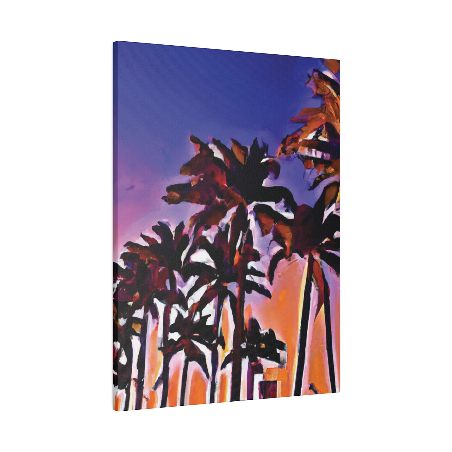 1463E - Miami Beach Sunset Painting Print | Miami | Beach | Sunset | Poster | Home Decor | Wall Art | Canvas