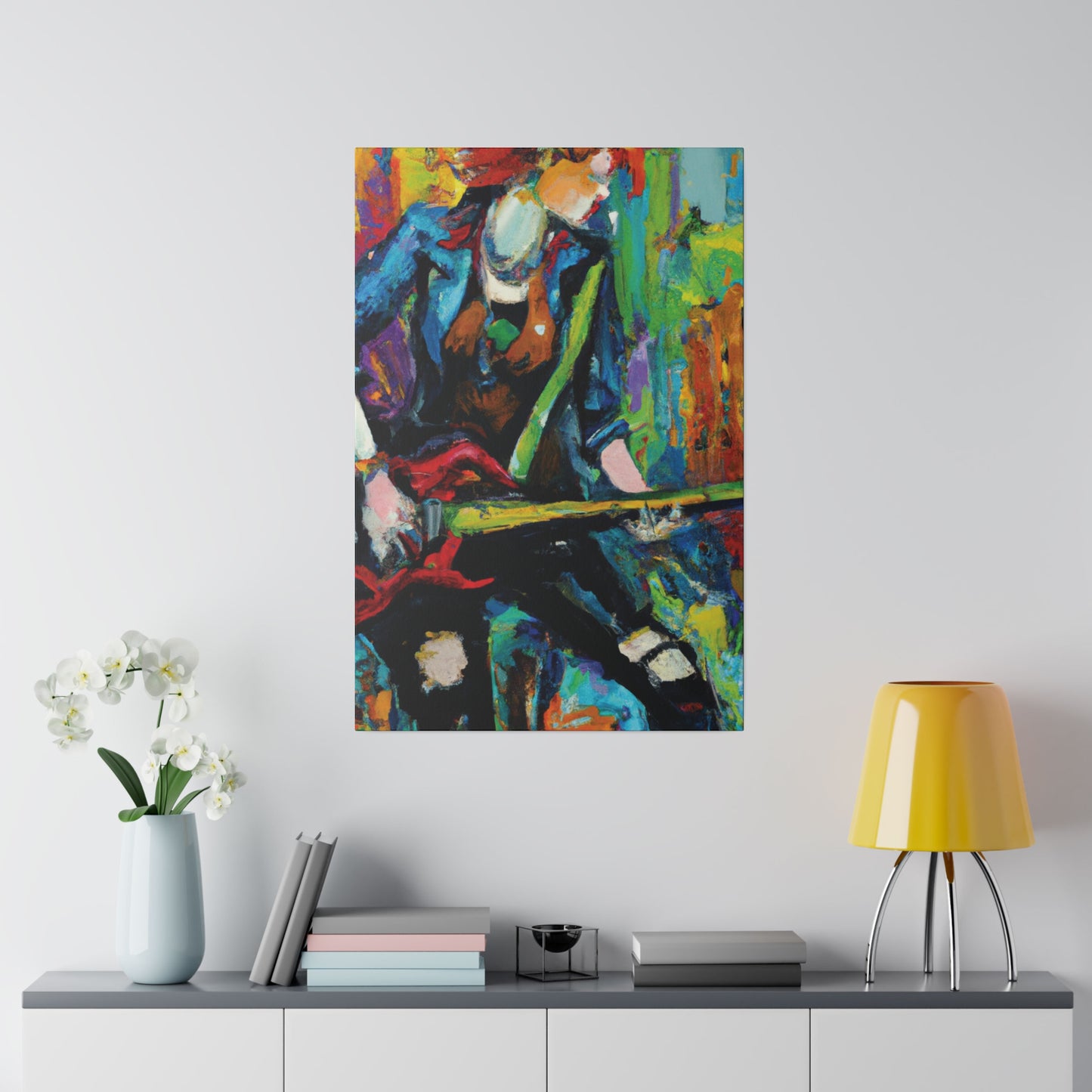 2285H - Rockstar Oil Painting Style Print | Poster | Home Decor | Wall Art | Music Art | Canvas