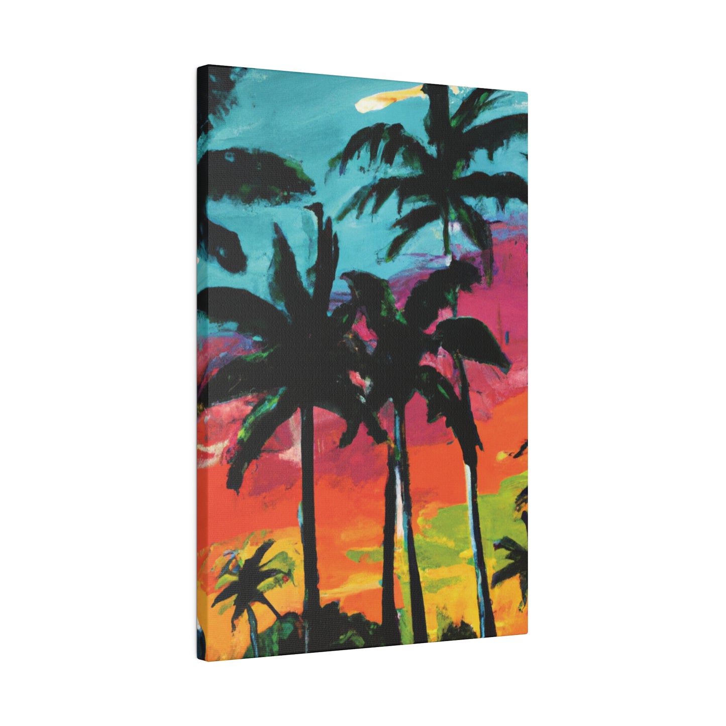 9761F - Miami Beach Sunset Painting Print | Miami | Beach | Sunset | Poster | Home Decor | Wall Art | Canvas