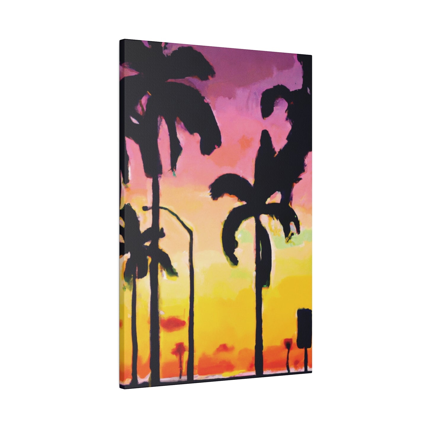 1792J - Miami Beach Sunset Painting Print | Miami | Beach | Sunset | Poster | Home Decor | Wall Art | Canvas