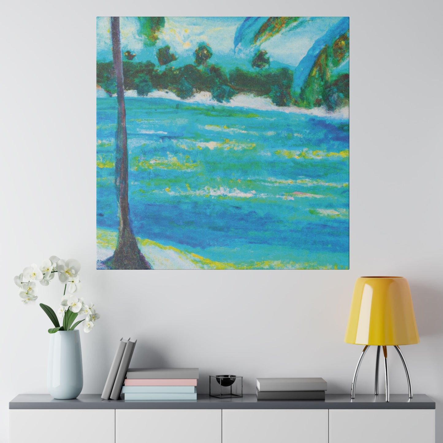 5874R - Bahamas Ocean Painting Print | Bahamas | Ocean | Beach | Poster | Home Decor | Wall Art | Canvas