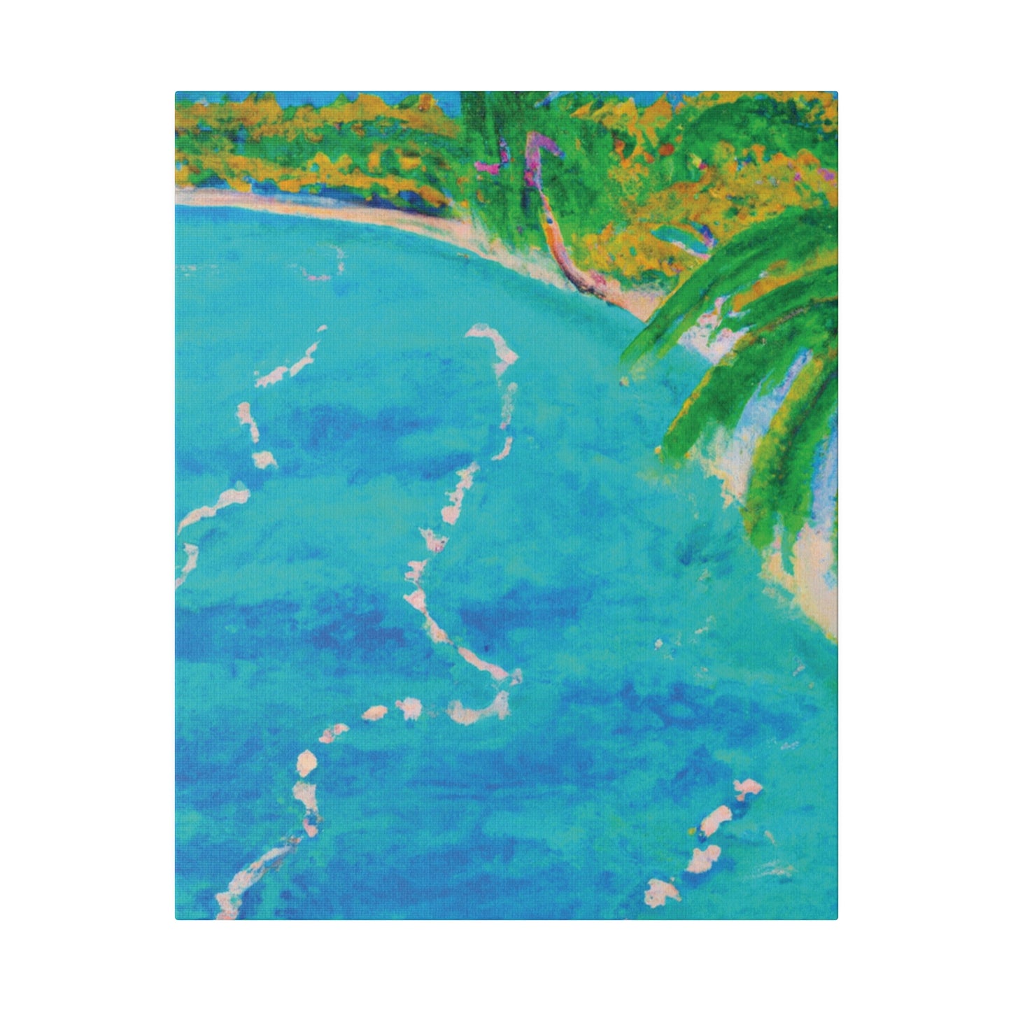 6605P - Bahamas Ocean Painting Print | Bahamas | Ocean | Beach | Poster | Home Decor | Wall Art | Canvas