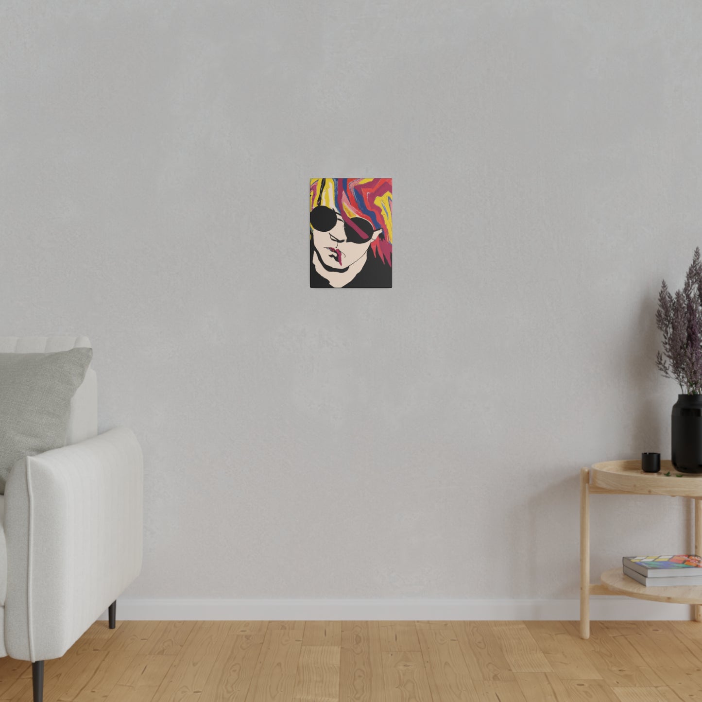 4112A - Rockstar Painting Print | Face | Abstract | Poster | Home Decor | Wall Art | Music Art | Canvas