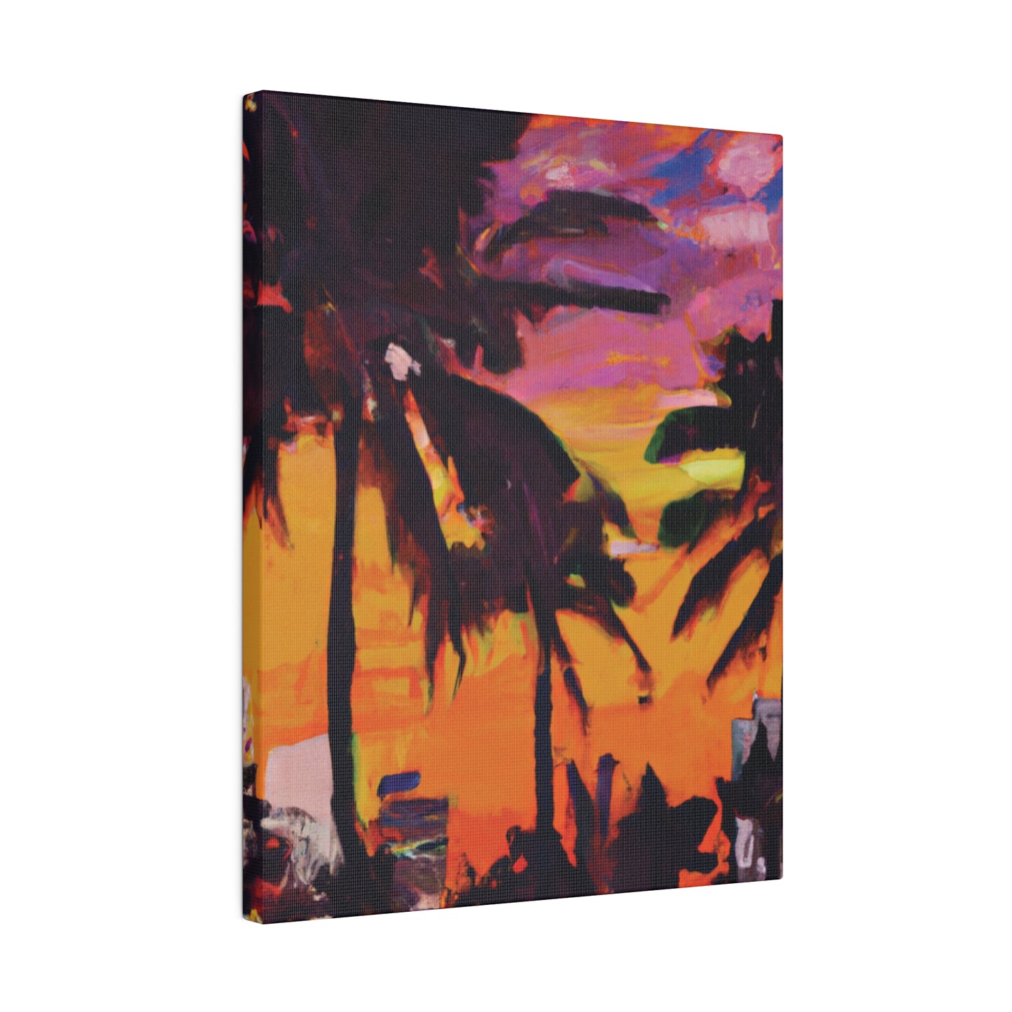 8409A - Miami Beach Sunset Painting Print | Miami | Beach | Sunset | Poster | Home Decor | Wall Art | Canvas