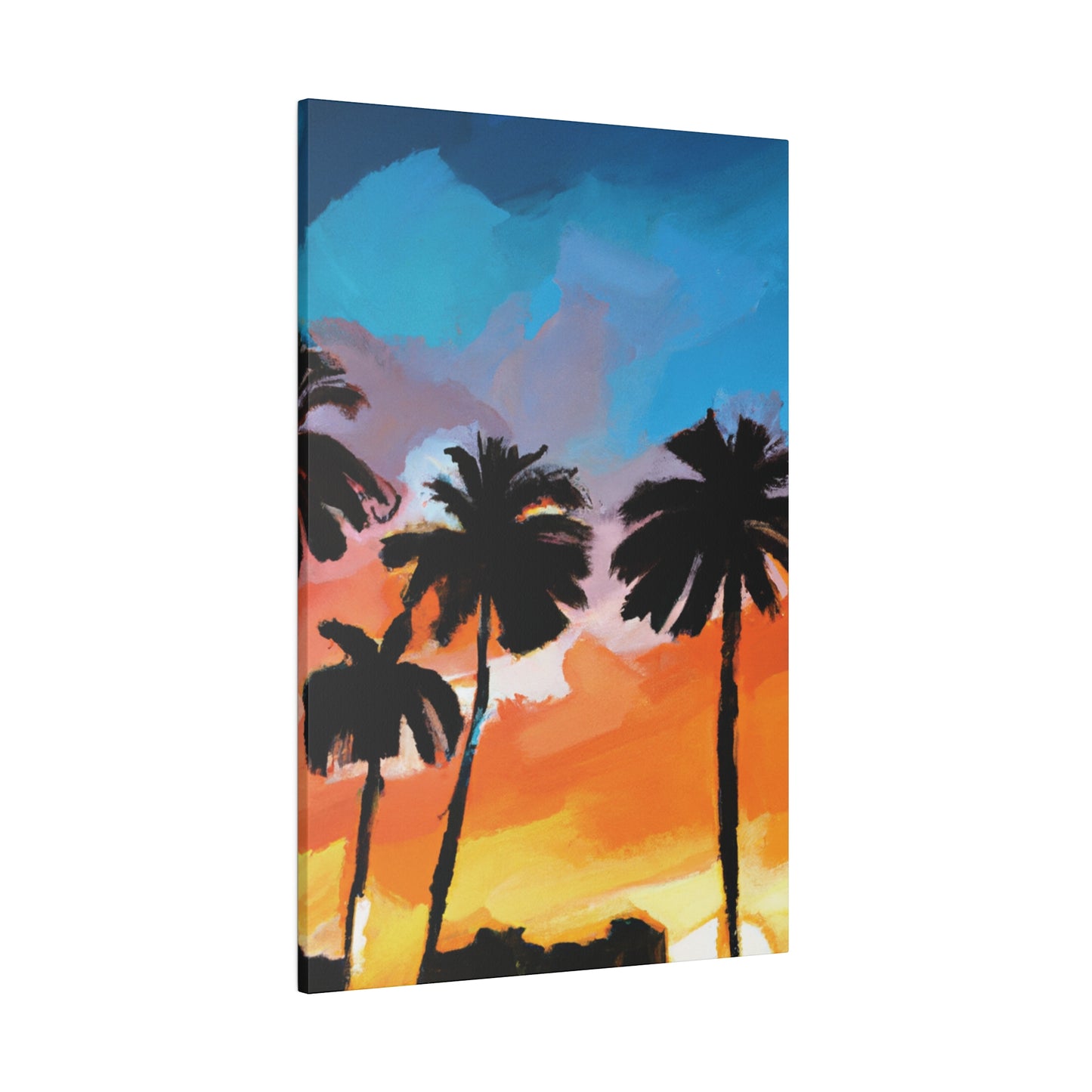 7010V - Miami Beach Sunset Painting Print | Miami | Beach | Sunset | Poster | Home Decor | Wall Art | Canvas