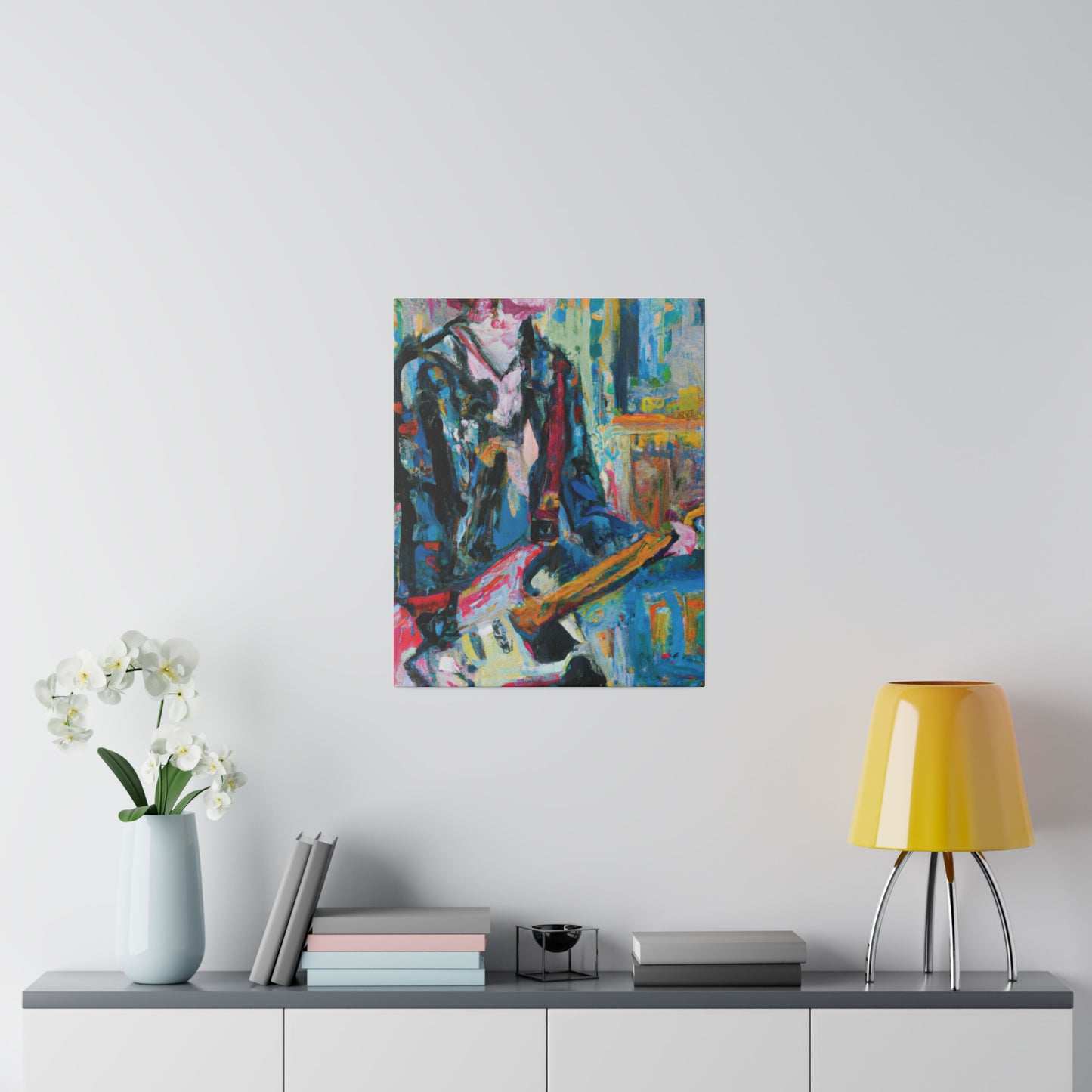 4712U - Rockstar Oil Painting Style Print | Poster | Home Decor | Wall Art | Music Art | Canvas