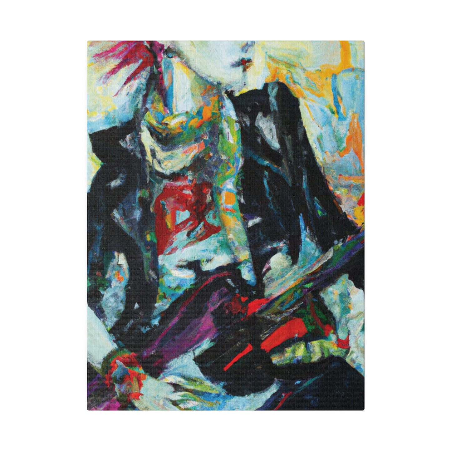 8915H - Rockstar Oil Painting Style Print | Poster | Home Decor | Wall Art | Music Art | Canvas