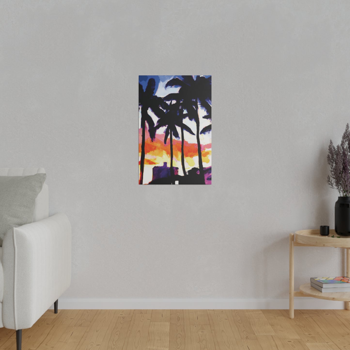 5637U - Miami Beach Sunset Painting Print | Miami | Beach | Sunset | Poster | Home Decor | Wall Art | Canvas