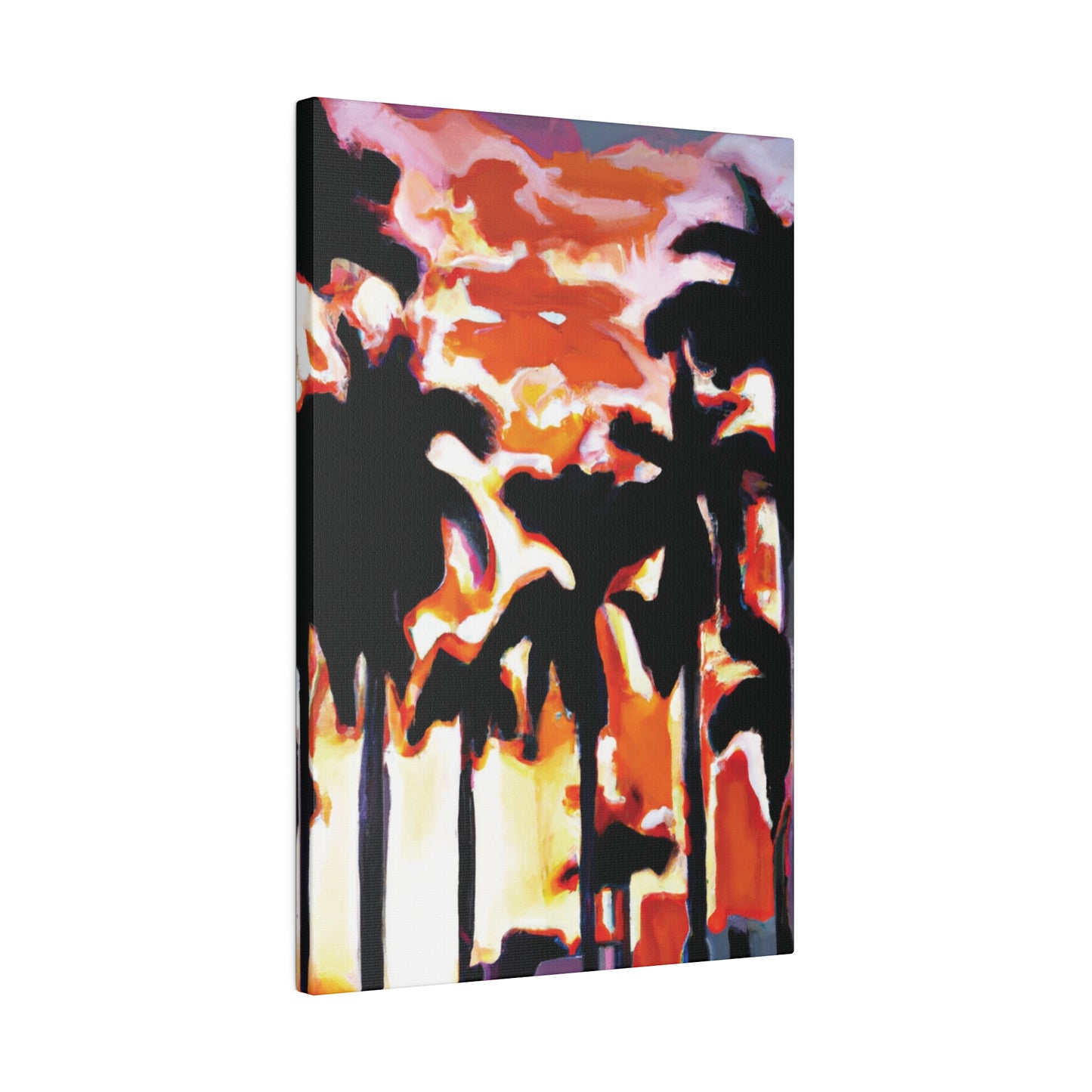 9274N - Miami Beach Sunset Painting Print | Miami | Beach | Sunset | Poster | Home Decor | Wall Art | Canvas