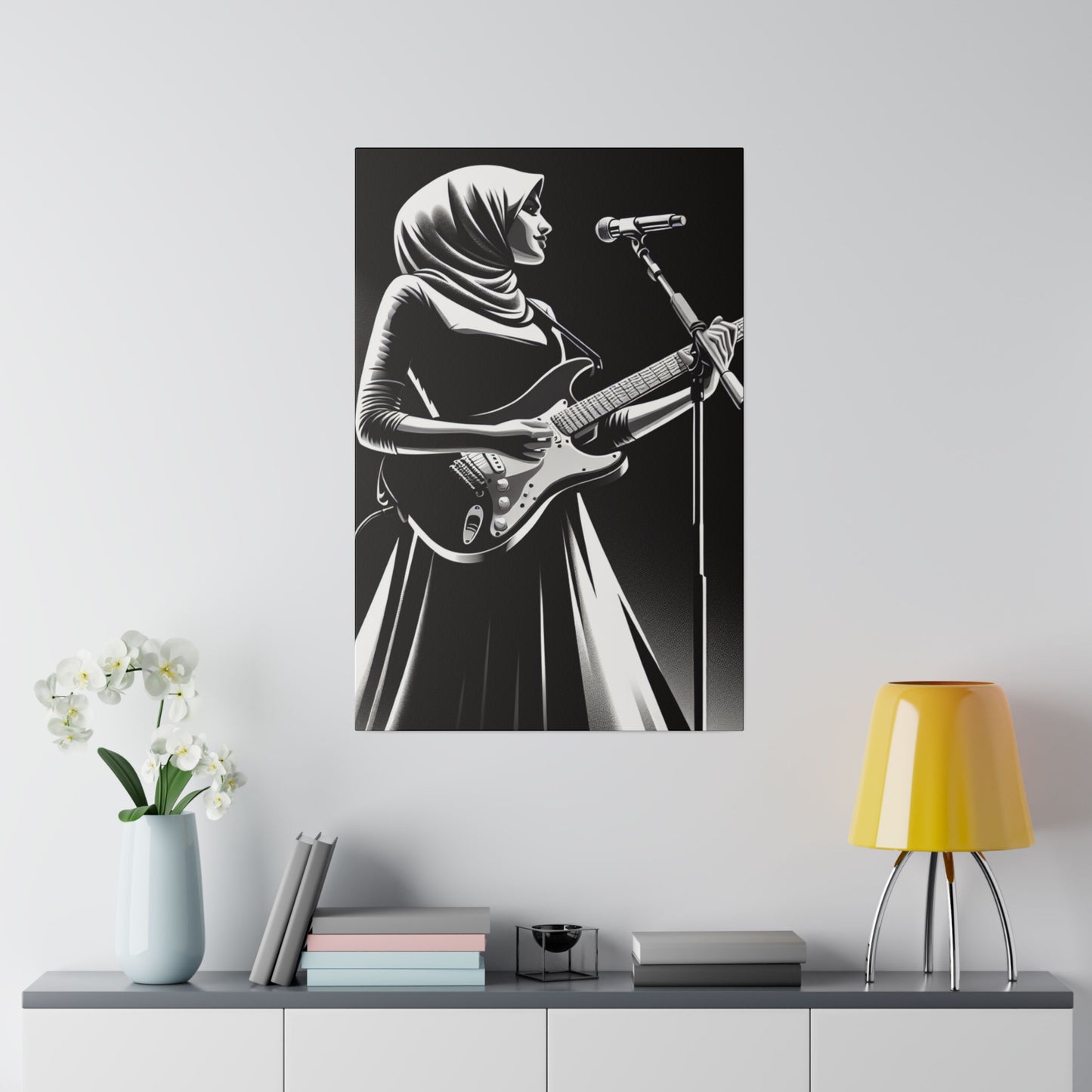 4327S - music art work, rockstar gifts, musician gift ideas, guitar art work, guitar artwork, guitar wall art canvas, playing guitar, decor