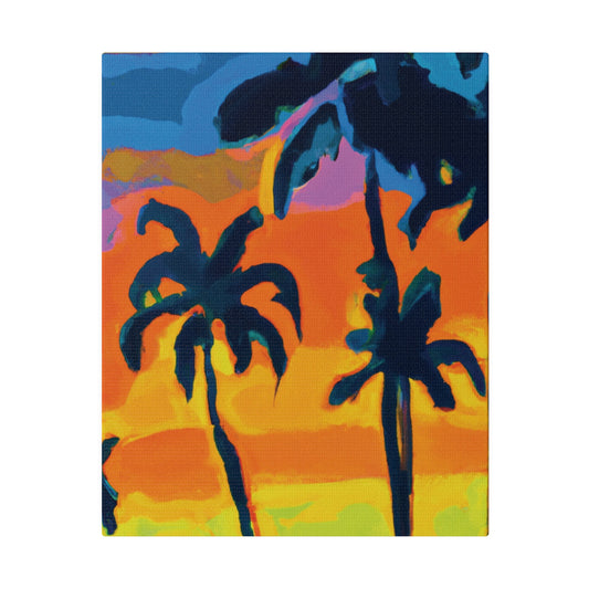 5462R - Miami Beach Sunset Painting Print | Miami | Beach | Sunset | Poster | Home Decor | Wall Art | Canvas