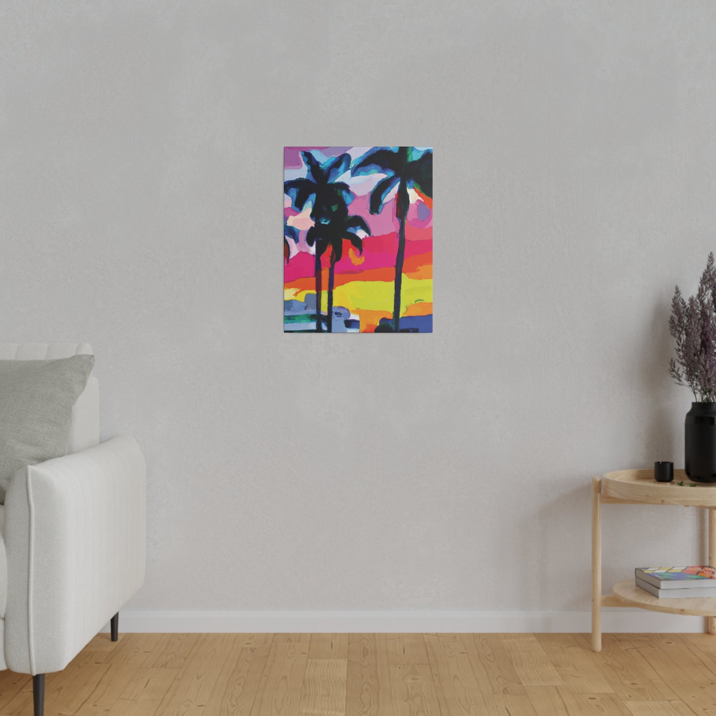 9342C - Miami Beach Sunset Painting Print | Miami | Beach | Sunset | Poster | Home Decor | Wall Art | Canvas
