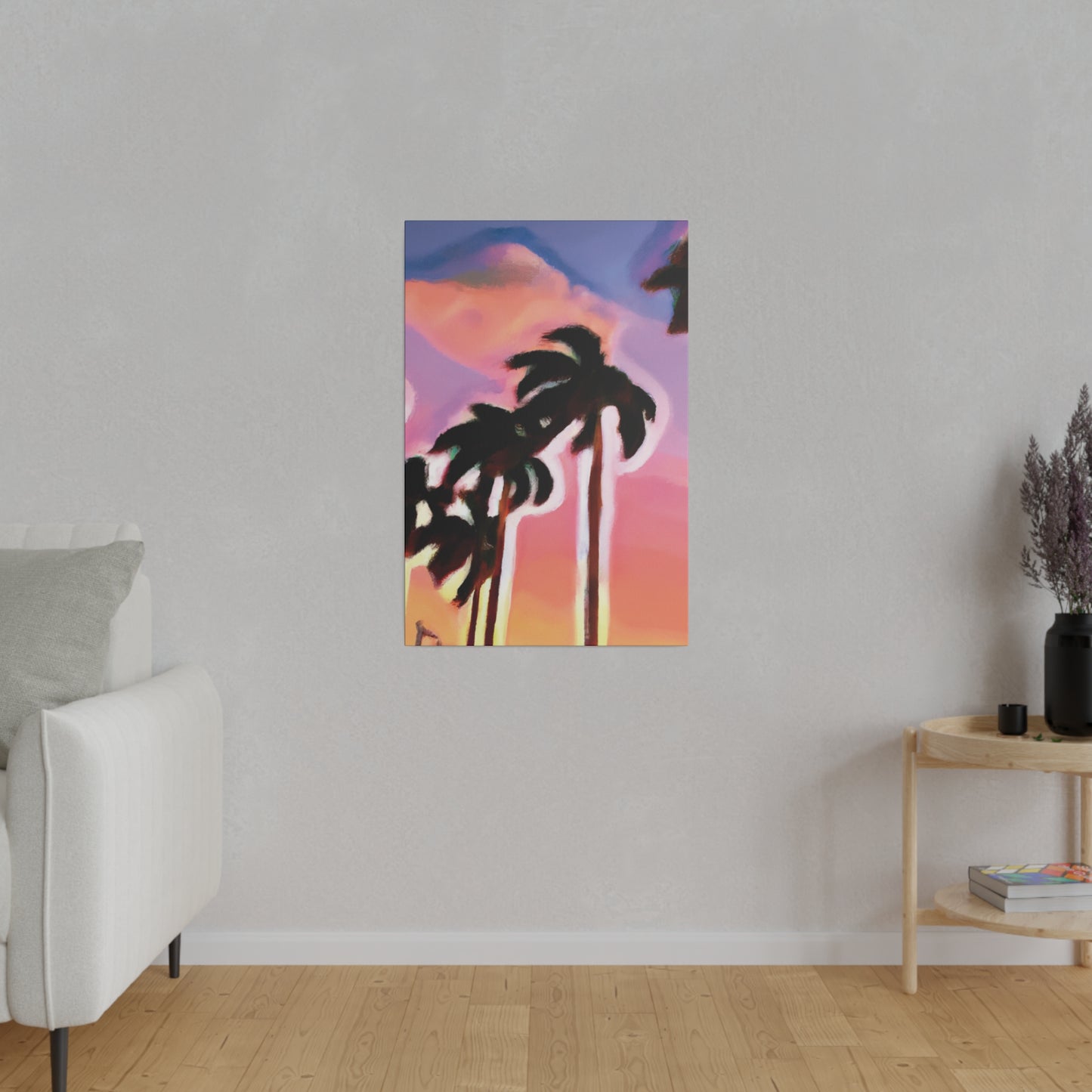 3563H - Miami Beach Sunset Painting Print | Miami | Beach | Sunset | Poster | Home Decor | Wall Art | Canvas