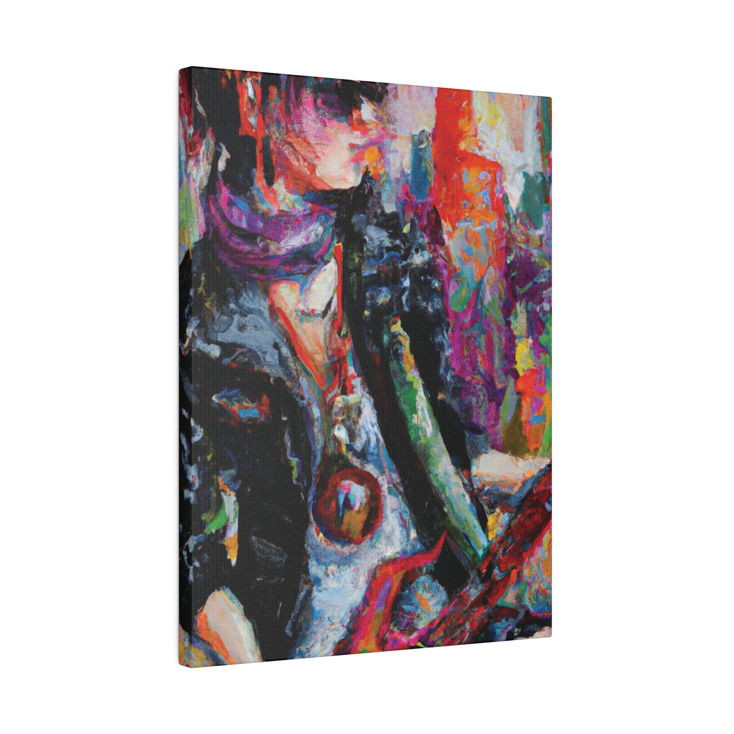 4532P - Rockstar Oil Painting Style Print | Poster | Home Decor | Wall Art | Music Art | Canvas