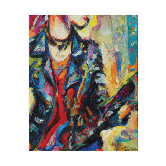 3154V - Rockstar Oil Painting Style Print | Poster | Home Decor | Wall Art | Music Art | Canvas