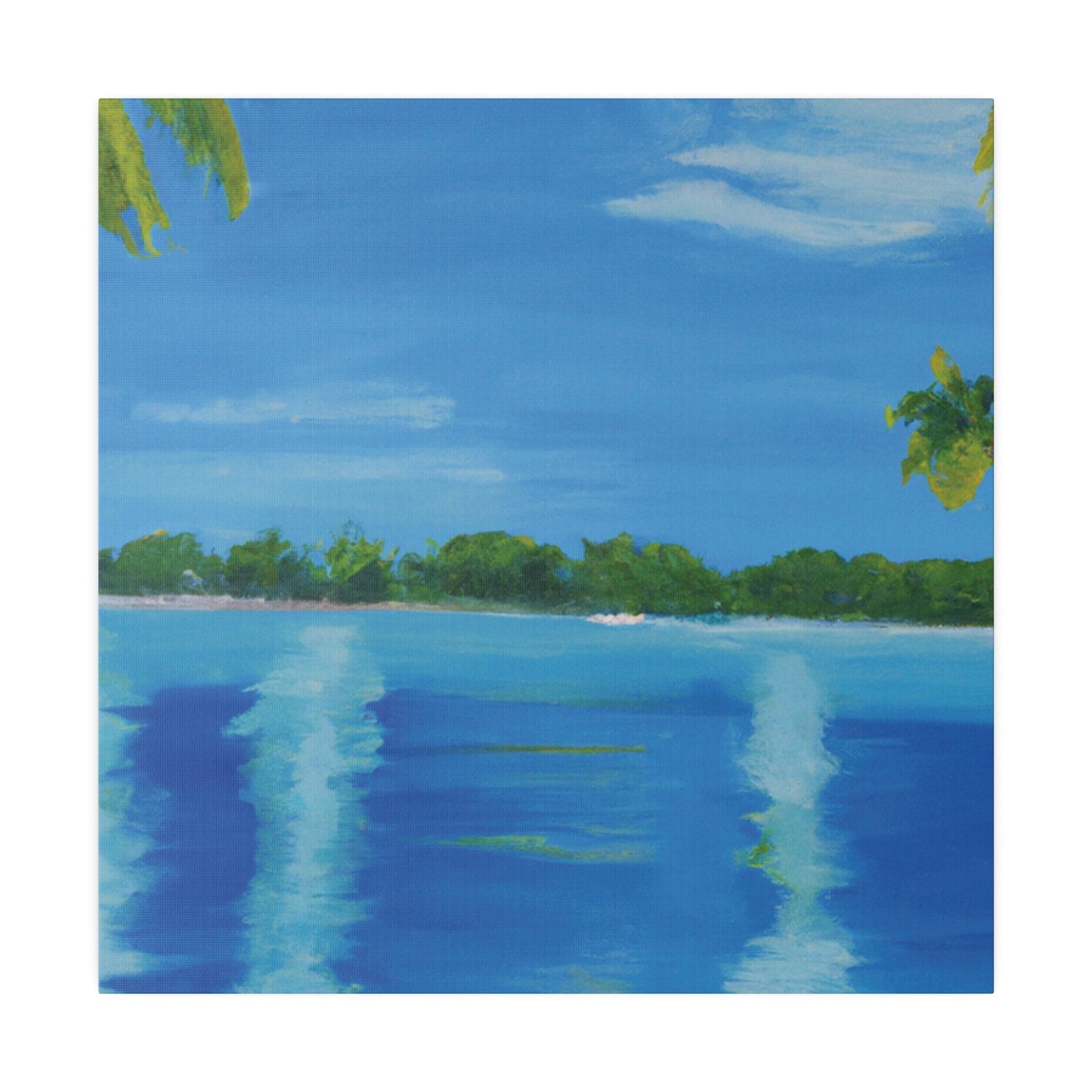 6876O - Bahamas Ocean Painting Print | Bahamas | Ocean | Beach | Poster | Home Decor | Wall Art | Canvas