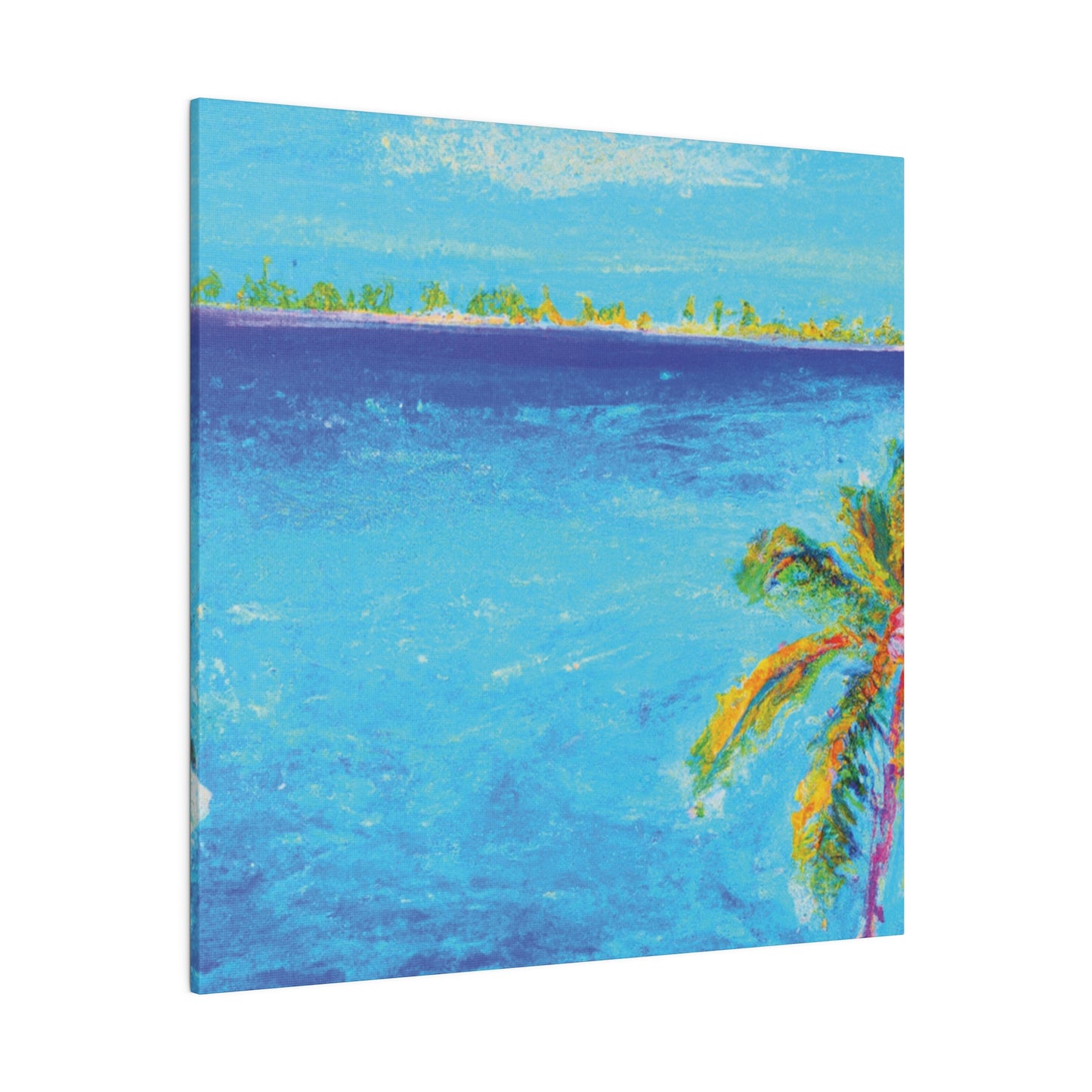 7666Q - Bahamas Ocean Painting Print | Bahamas | Ocean | Beach | Poster | Home Decor | Wall Art | Canvas