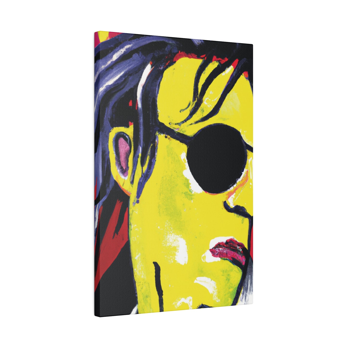 6607V - Rockstar Painting Print | Face | Abstract | Poster | Home Decor | Wall Art | Music Art | Canvas