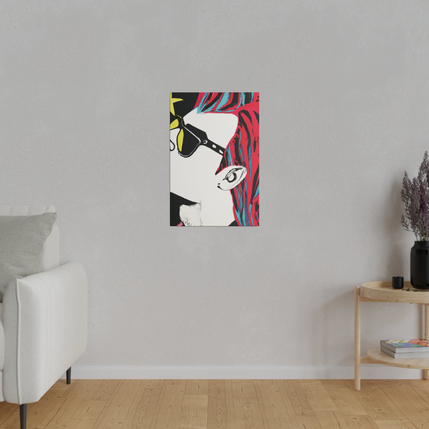 6865F - Rockstar Painting Print | Face | Abstract | Poster | Home Decor | Wall Art | Music Art | Canvas