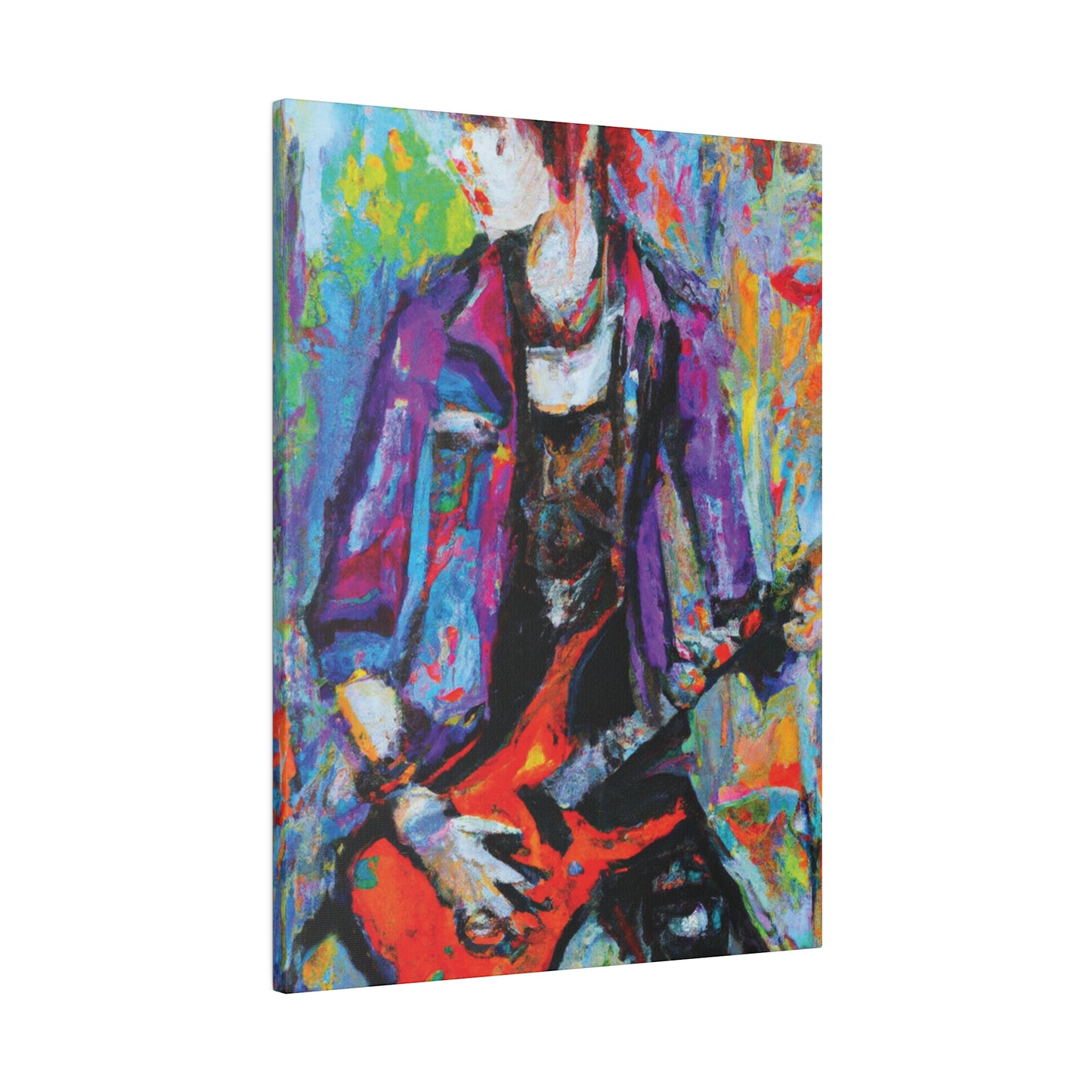 3123Q - Rockstar Oil Painting Style Print | Poster | Home Decor | Wall Art | Music Art | Canvas