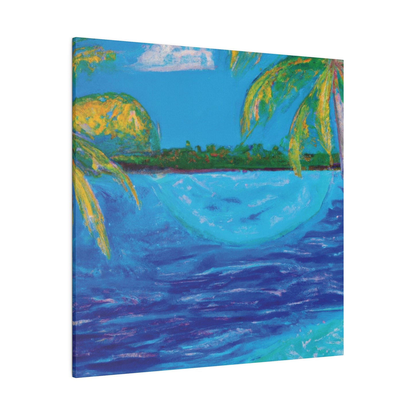 6704T - Bahamas Ocean Painting Print | Bahamas | Ocean | Beach | Poster | Home Decor | Wall Art | Canvas